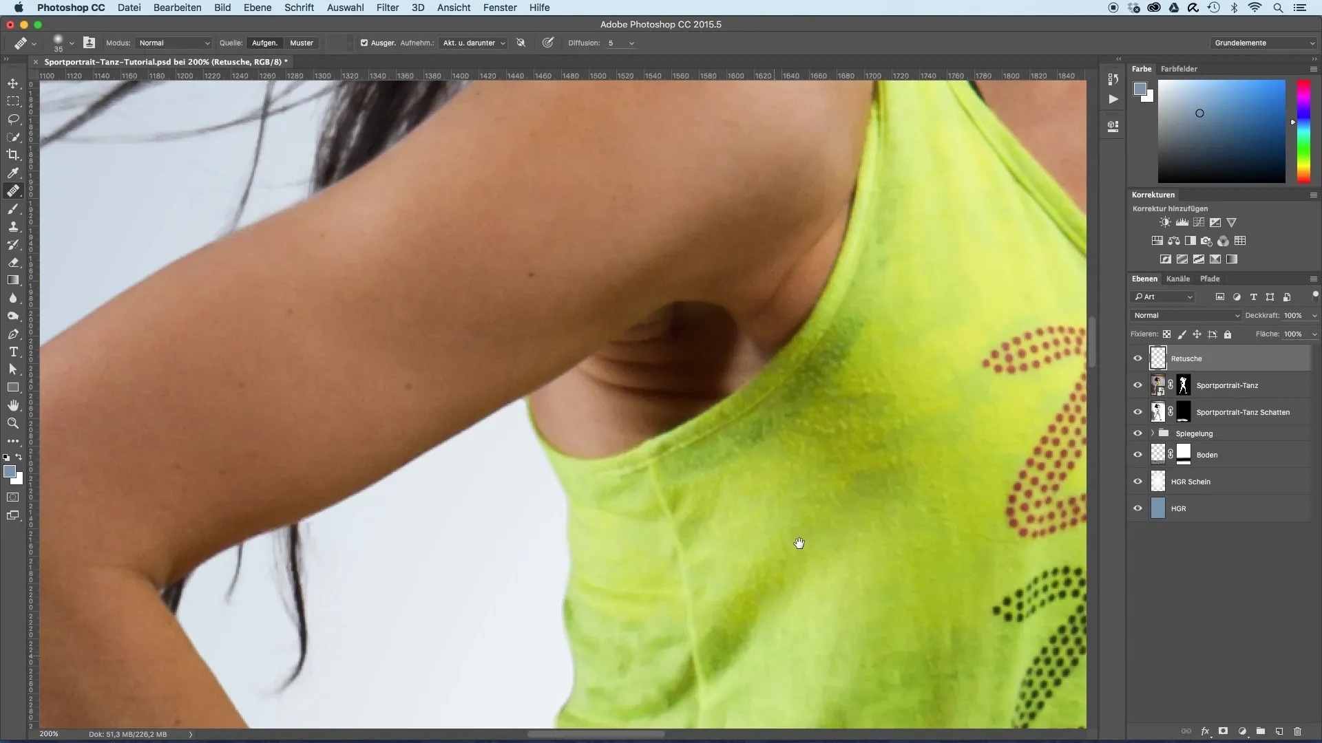 Edit sports portraits - Step-by-step retouching Edit sports portraits - Step-by-step retouching