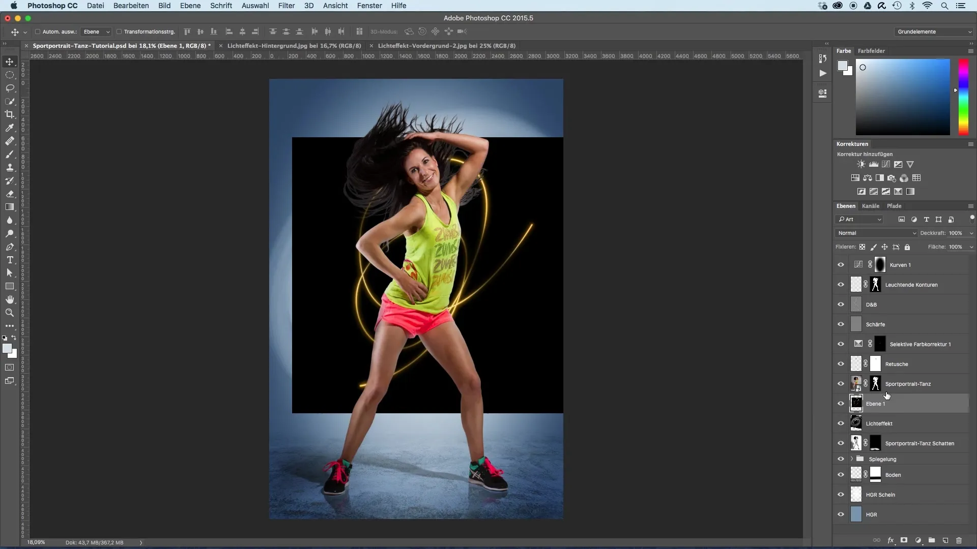 Creative use of lighting effects in sports portraits Creative use of lighting effects in sports portraits