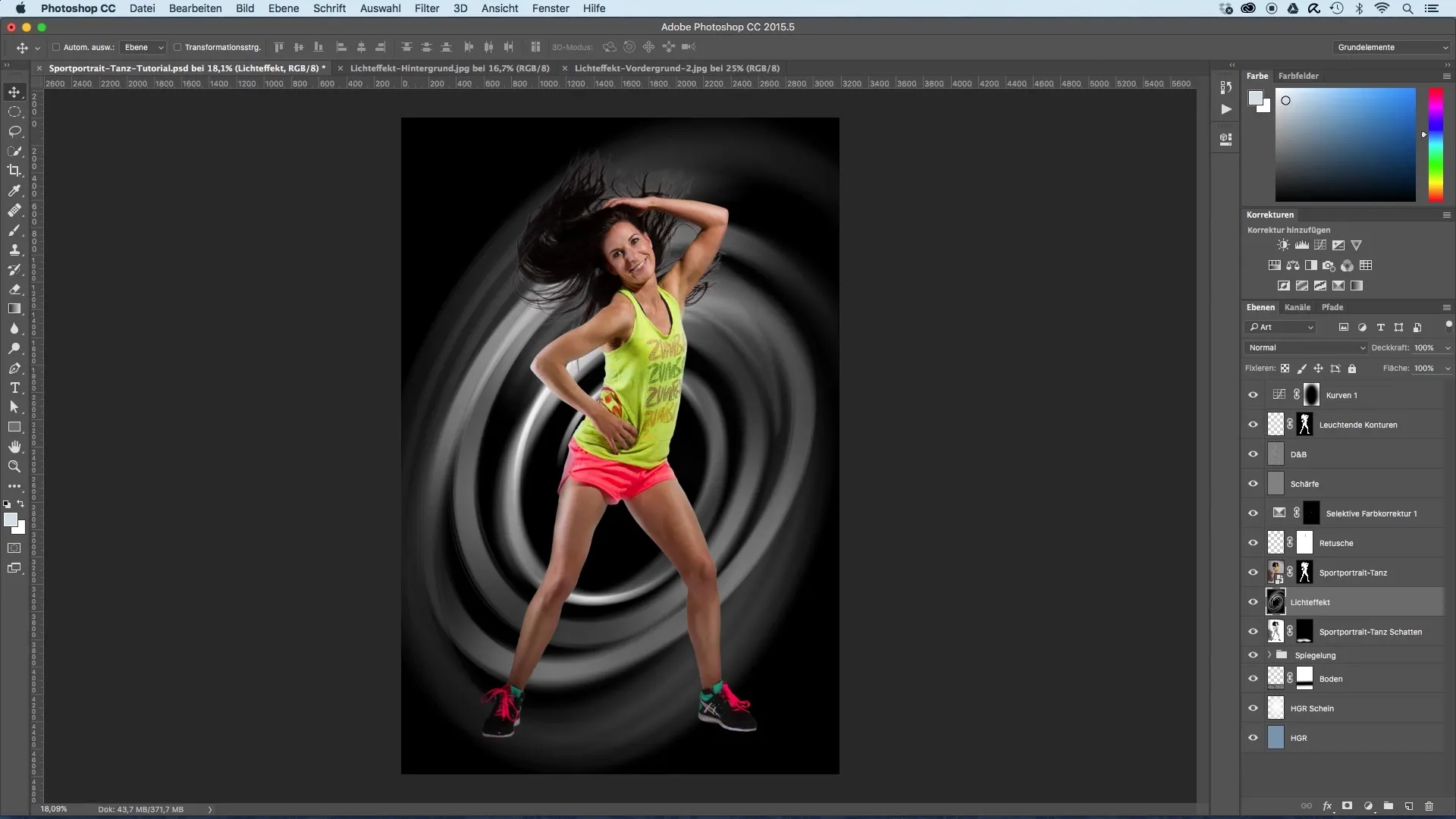 Creative use of lighting effects in sports portraits Creative use of lighting effects in sports portraits