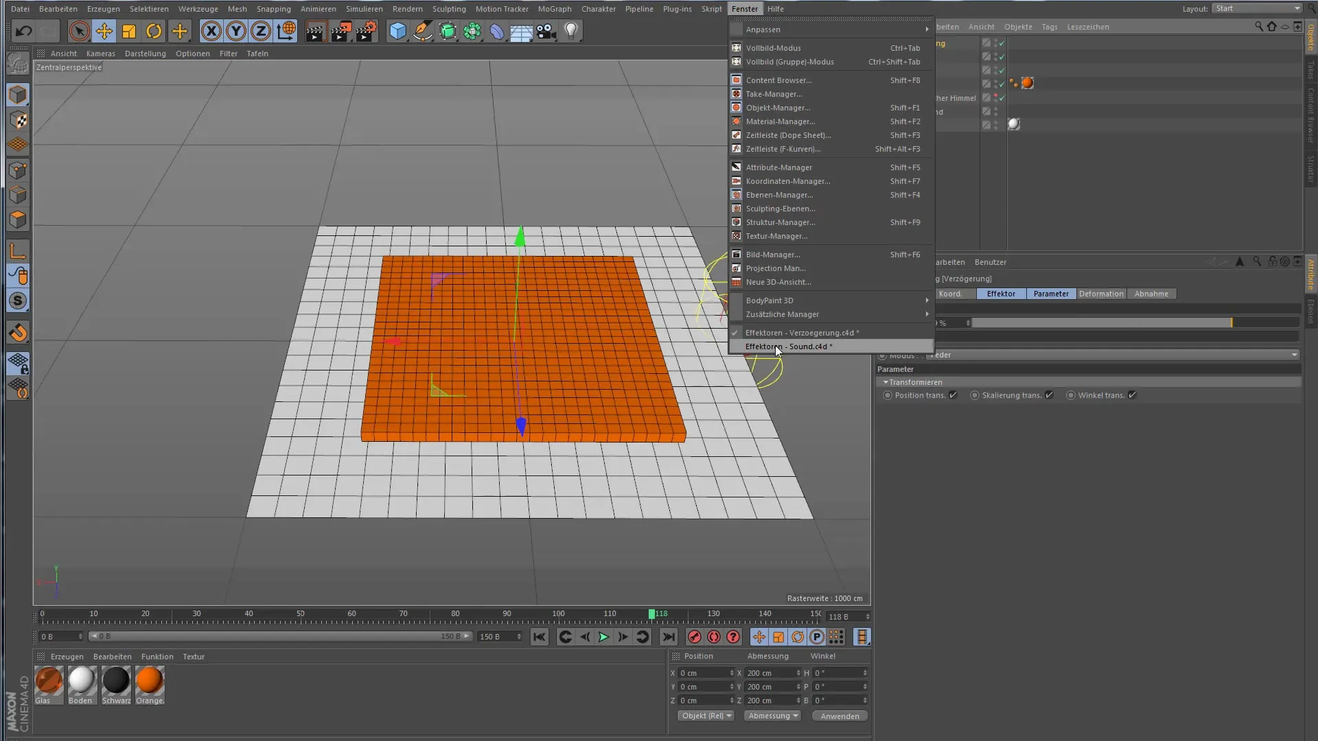 Verzögerungseffektor in Cinema 4D: Bewegungen effektiv glätten Verzögerungseffektor in Cinema 4D: Bewegungen effektiv glätten