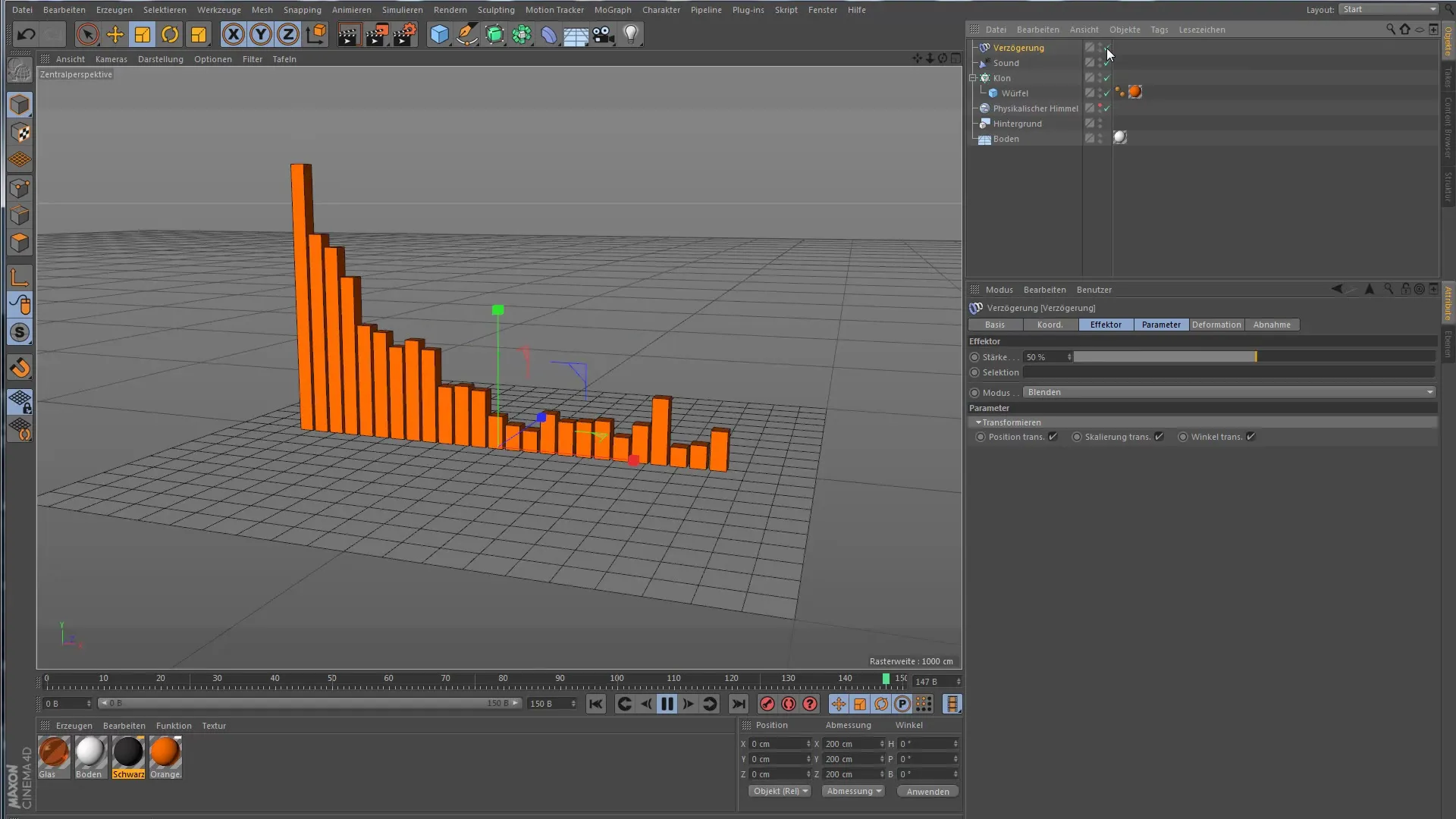 Verzögerungseffektor in Cinema 4D: Bewegungen effektiv glätten Verzögerungseffektor in Cinema 4D: Bewegungen effektiv glätten