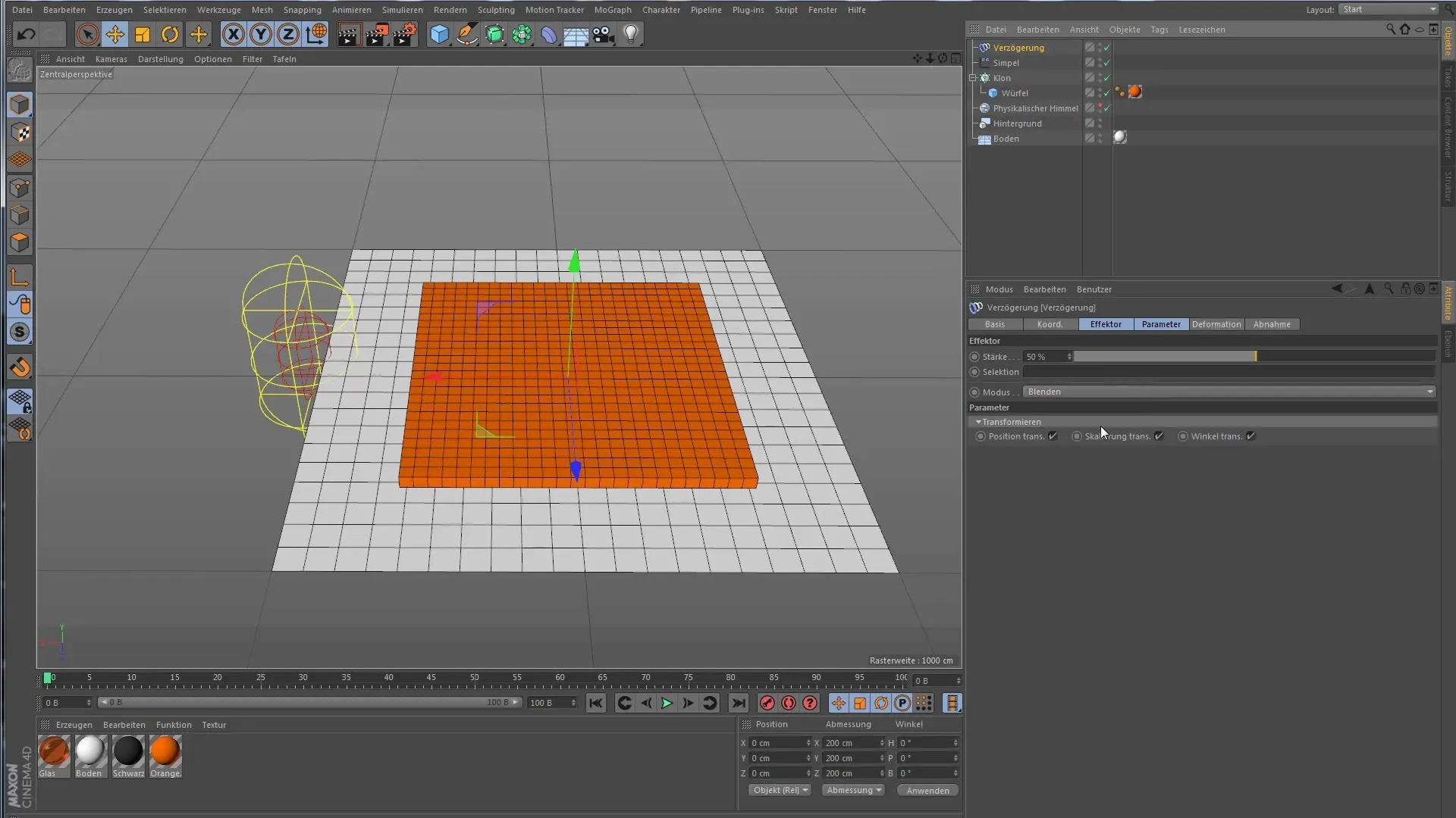 Verzögerungseffektor in Cinema 4D: Bewegungen effektiv glätten Verzögerungseffektor in Cinema 4D: Bewegungen effektiv glätten