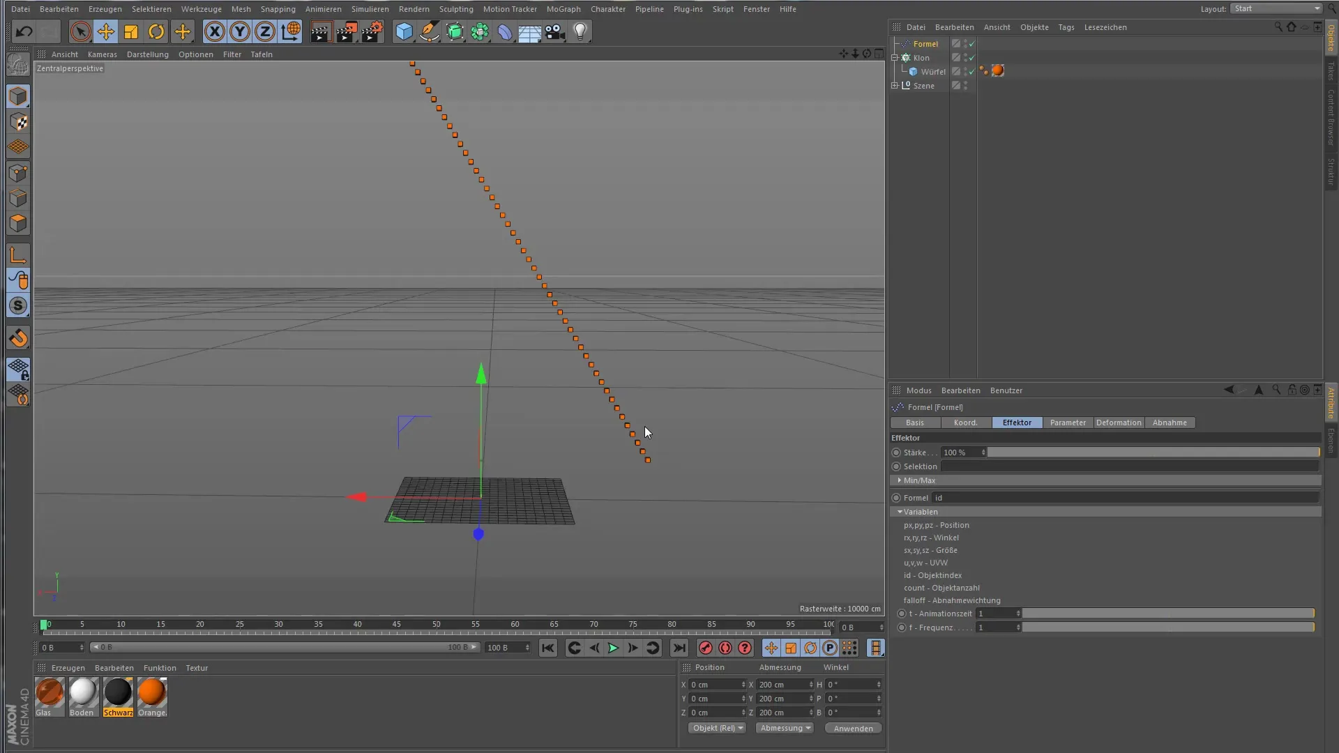Formel-Effektor en Cinema 4D – Crear animaciones de clones creativas Effector de Fórmula E en Cinema 4D – Crear animaciones de clonación creativas