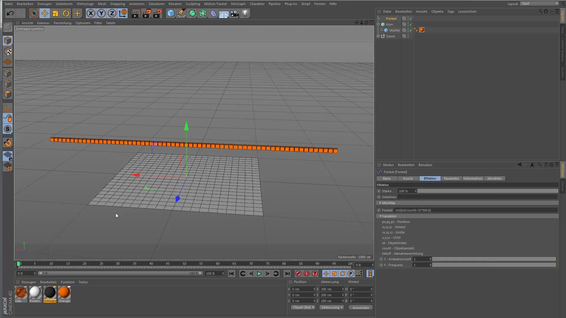 Effector de Fórmula E en Cinema 4D - Crear animaciones de clonación creativas Efecto Fórmula en Cinema 4D – Crear animaciones de clonación creativas