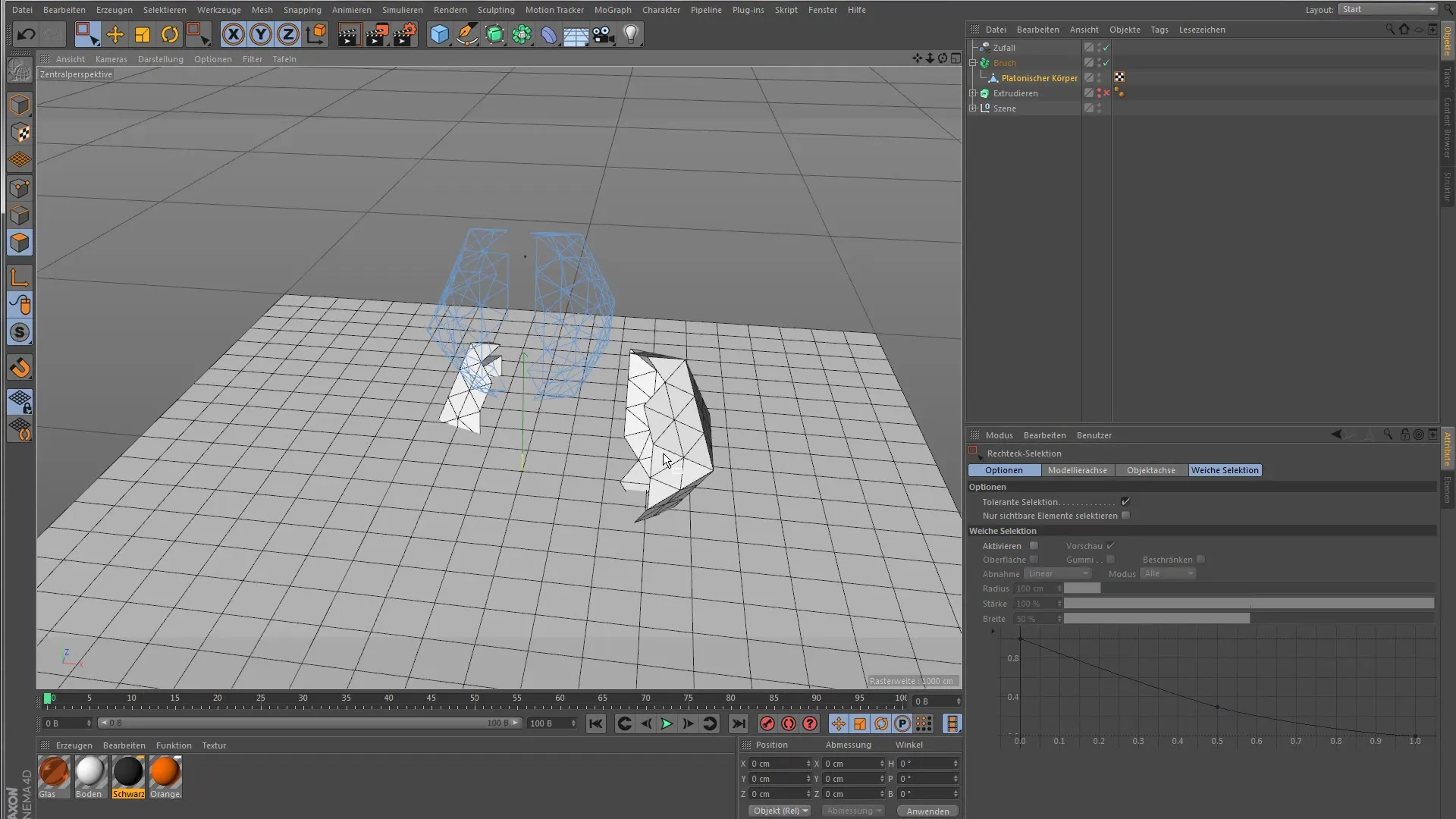 Utilizar el objeto de fractura en Cinema 4D de manera efectiva Uso efectivo de objetos de fractura en Cinema 4D