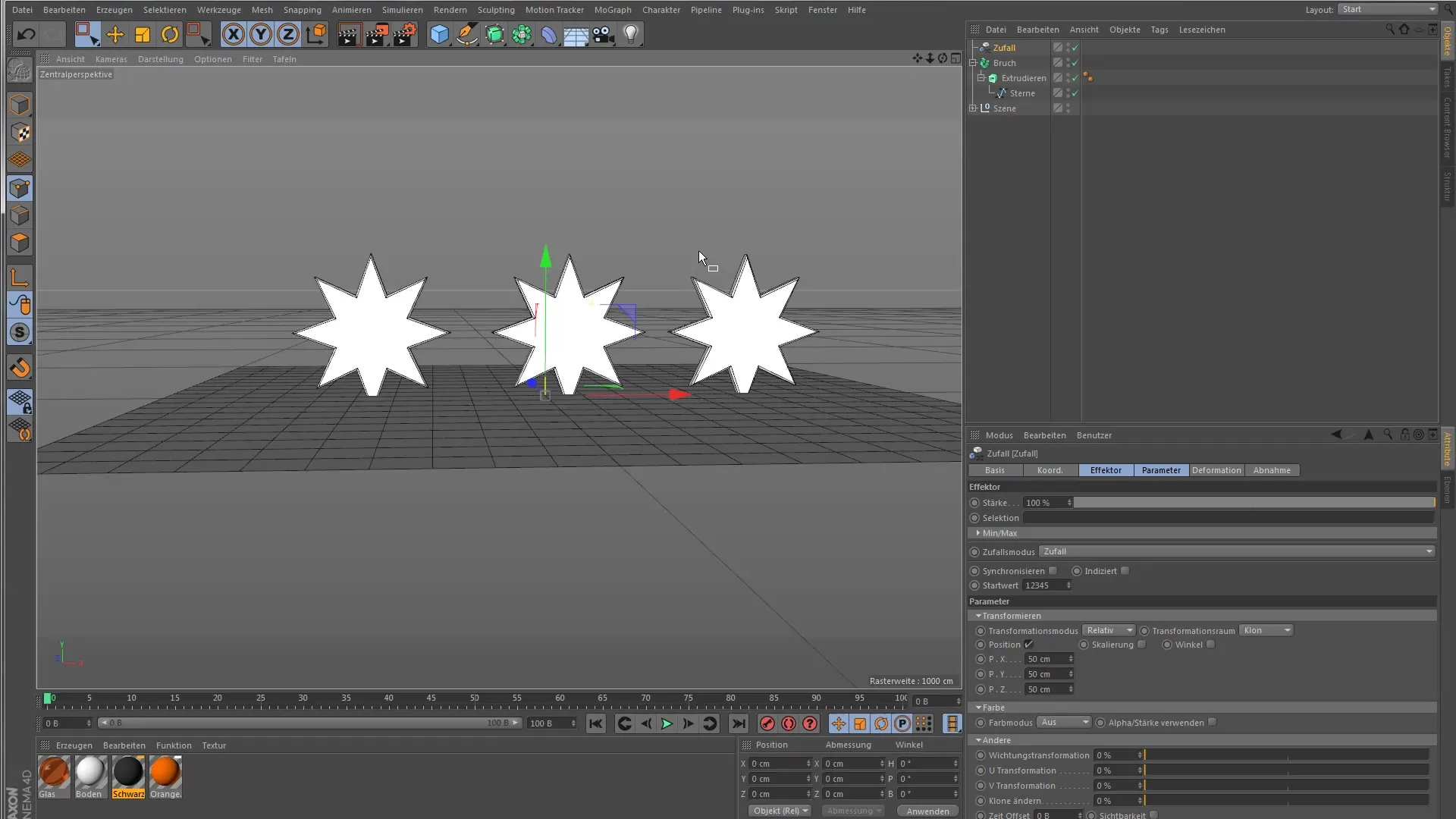 Usar objetos de fractura de manera efectiva en Cinema 4D Utilizar el objeto de ruptura en Cinema 4D de manera efectiva
