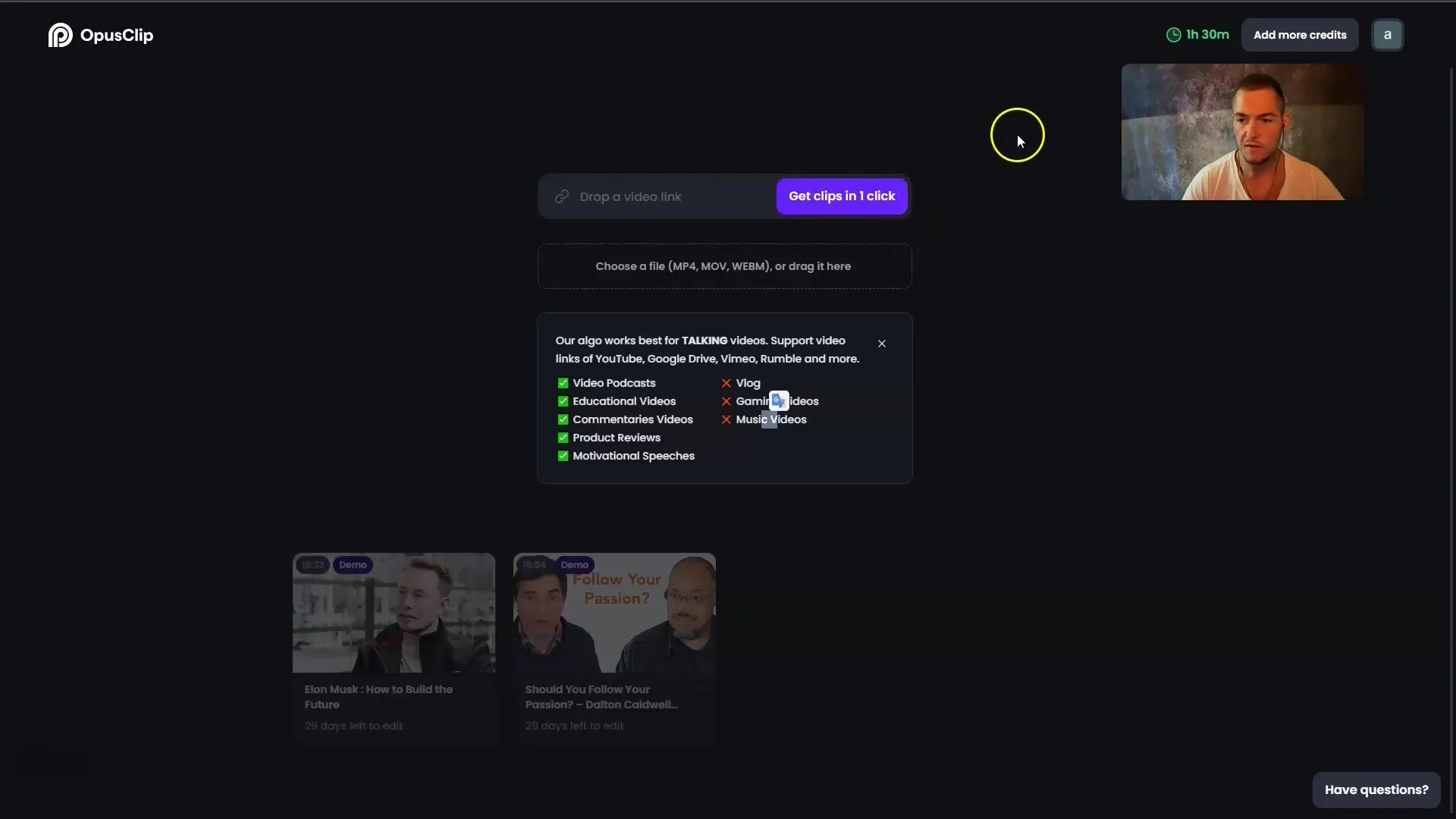 Creación eficiente de YouTube Shorts, Instagram Reels y videos de TikTok con Opus Pro