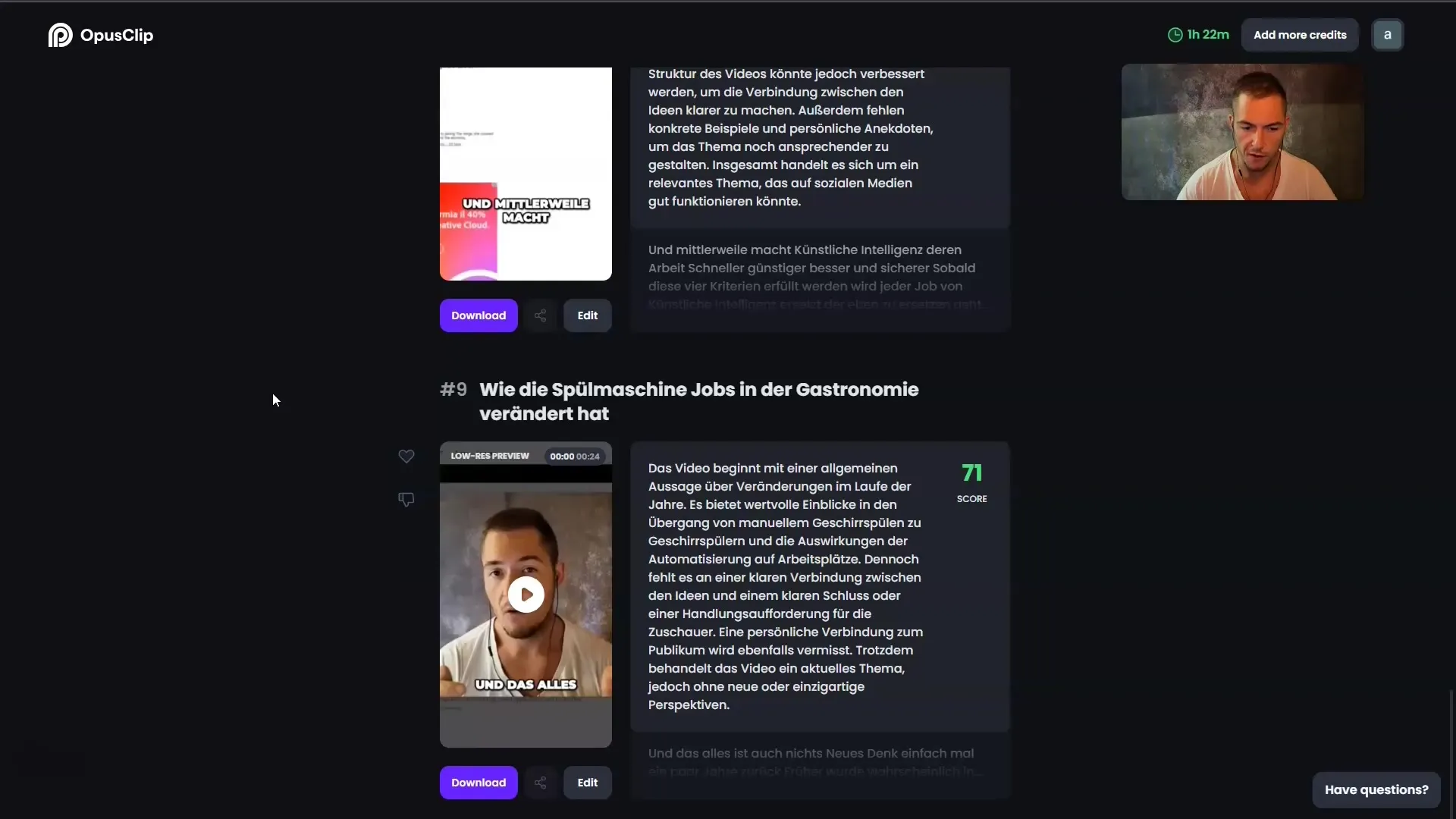 Producción eficiente de YouTube Shorts, Instagram Reels y vídeos de TikTok con Opus Pro
