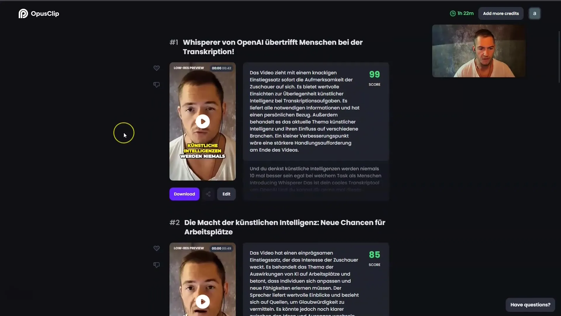 Creación eficiente de YouTube Shorts, Instagram Reels y videos de TikTok con Opus Pro