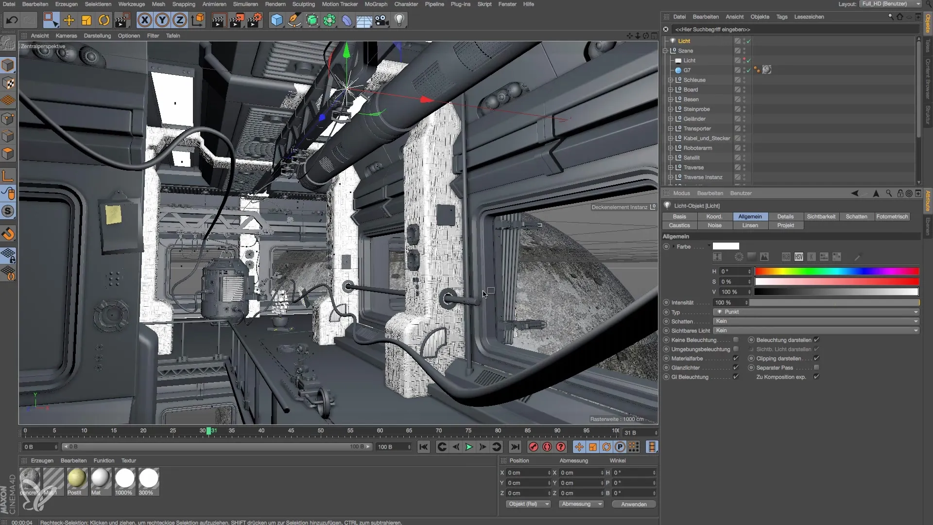 Cinema 4D Raumstation erstellen und beleuchten mit Substance Cinema 4D Raumstation erstellen und beleuchten mit Substance