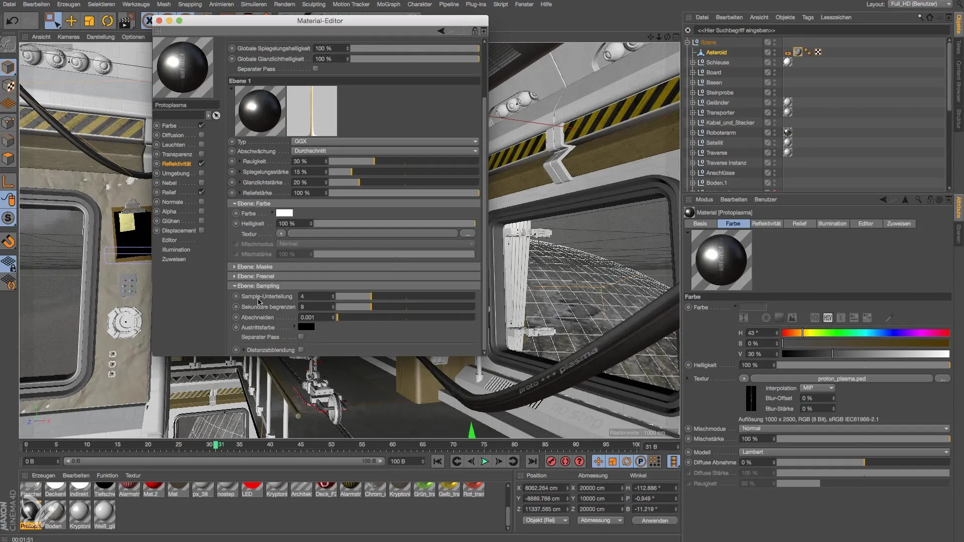 Моделирование и освещение космической станции в Cinema 4D Моделирование и освещение космической станции в Cinema 4D