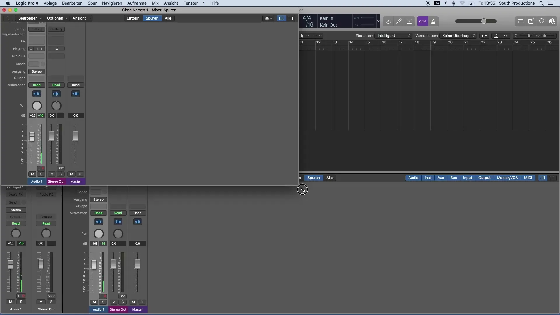 Mixer in Logic Pro X effizient nutzen