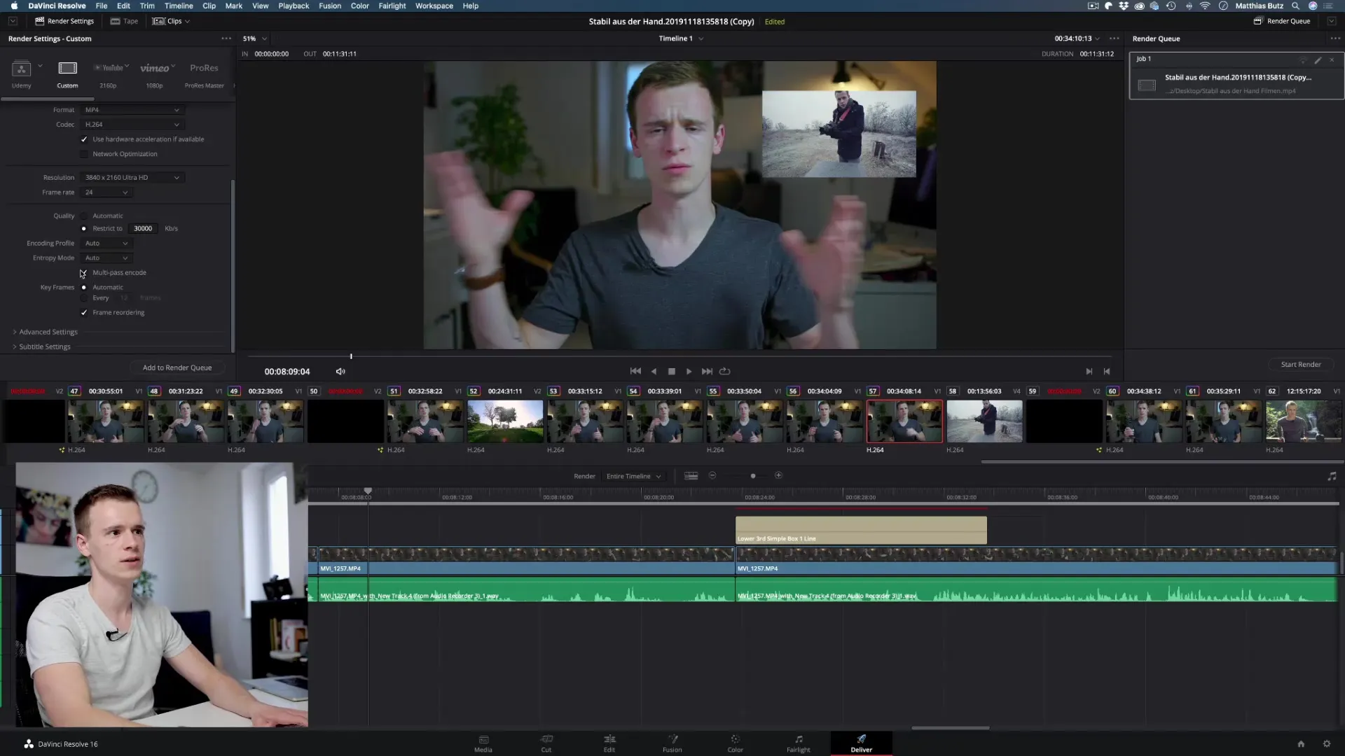 Optimale exportinstellingen in DaVinci Resolve Optimale exportinstellingen in DaVinci Resolve