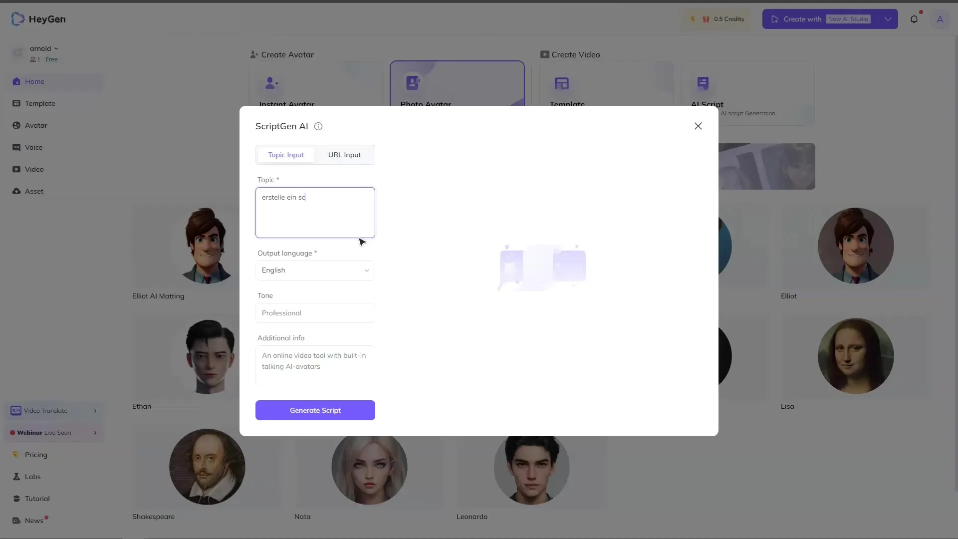 Membuat video KI dengan Heygen - Panduan lengkap