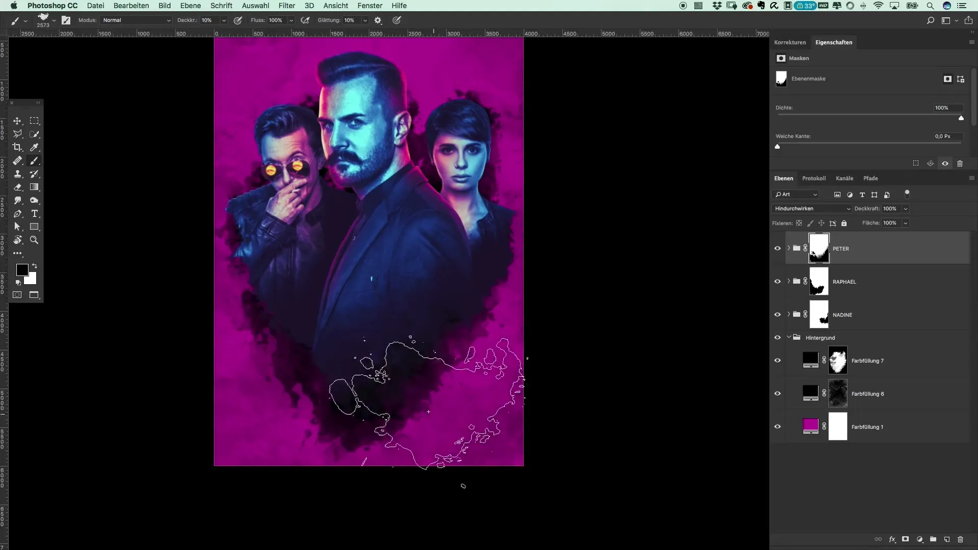 Filmplakat im Preacher-Stil mit Grunge-Effekt gestalten Filmplakat im Preacher-Stil mit Grunge-Effekt gestalten