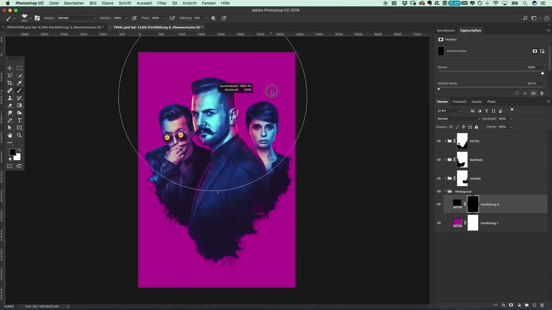Filmplakat im Preacher-Stil mit Grunge-Effekt gestalten Filmplakat im Preacher-Stil mit Grunge-Effekt gestalten