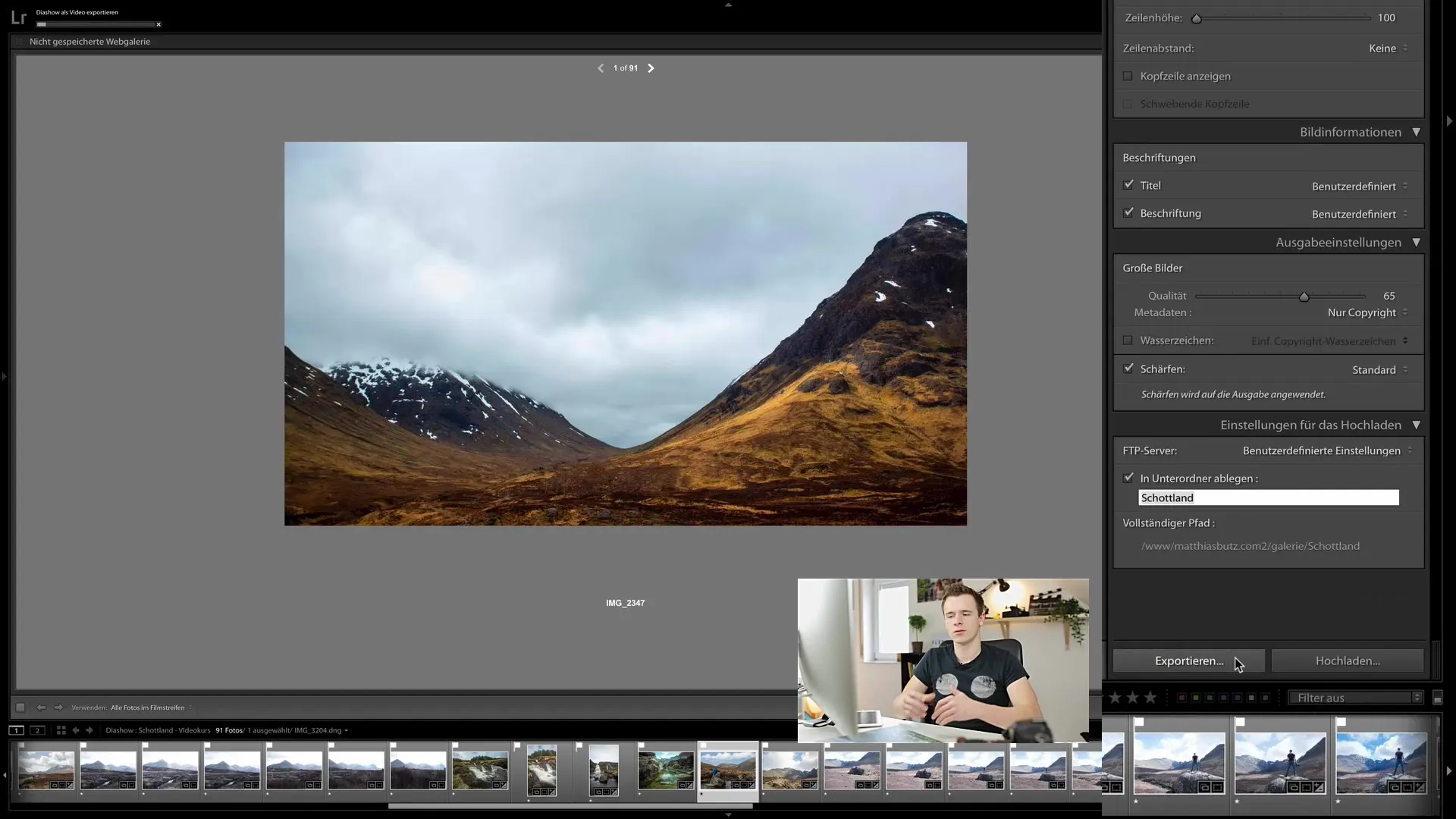 Como criar facilmente uma galeria online com Lightroom Classic CC