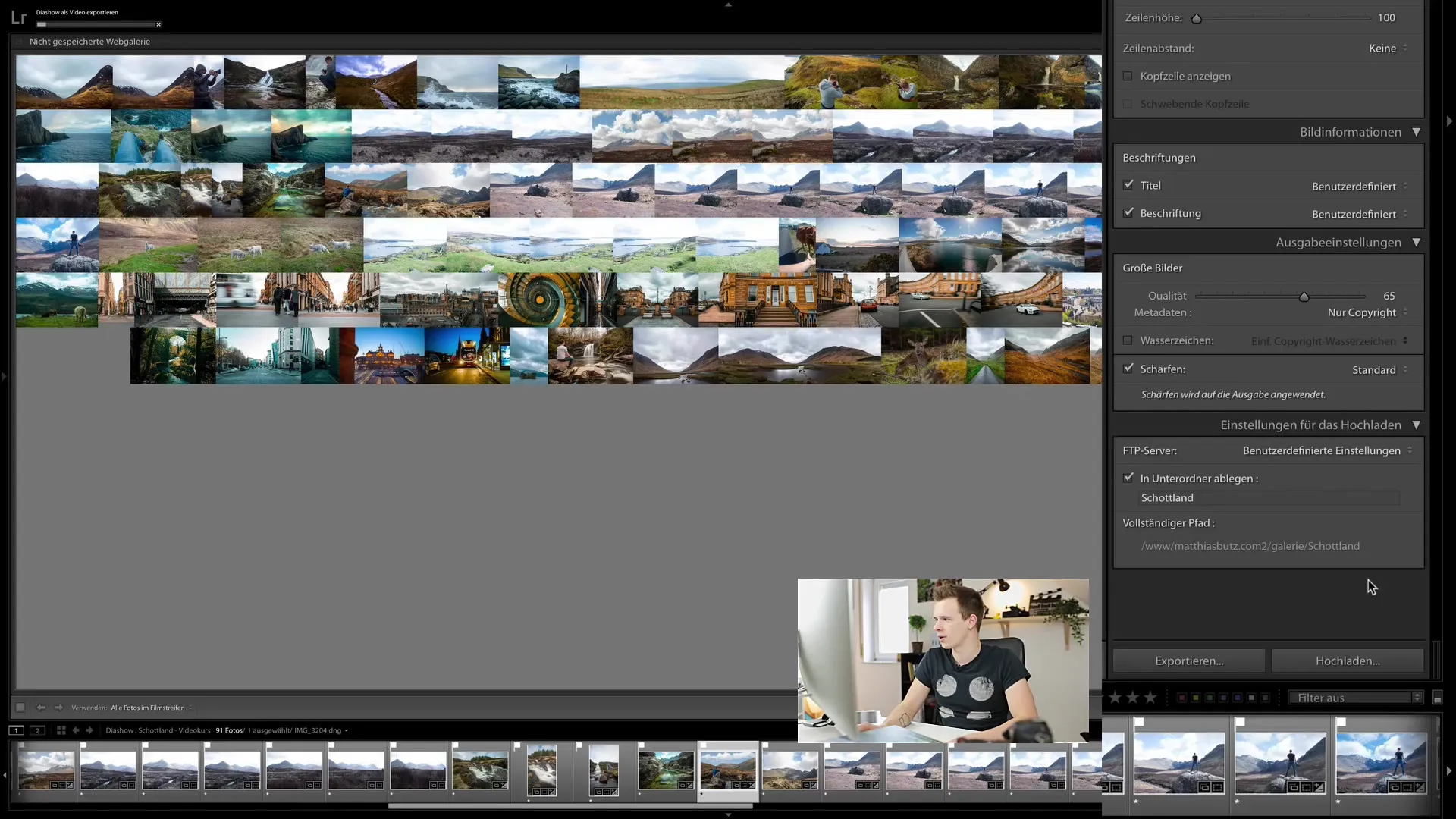 Como criar facilmente uma galeria online com Lightroom Classic CC
