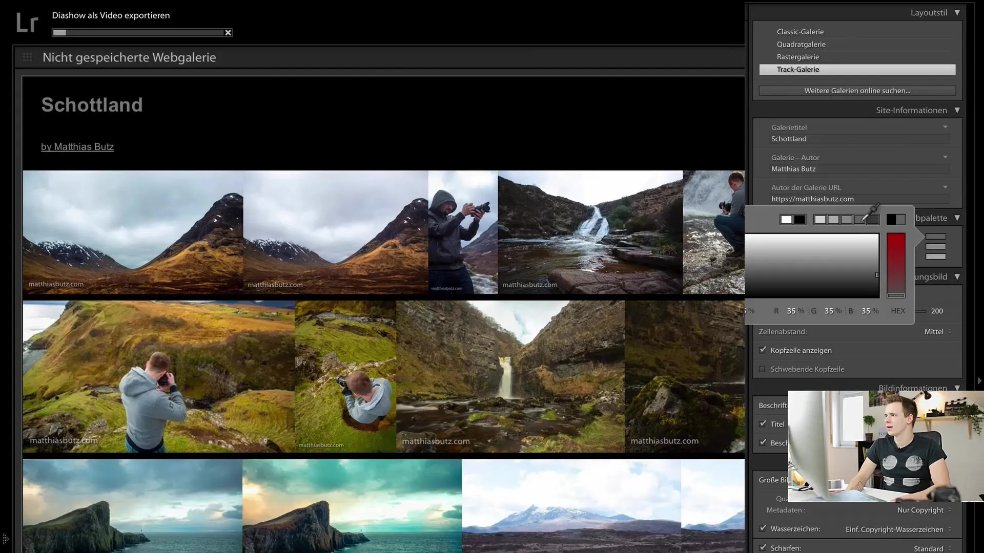 Como criar facilmente uma galeria online com o Lightroom Classic CC