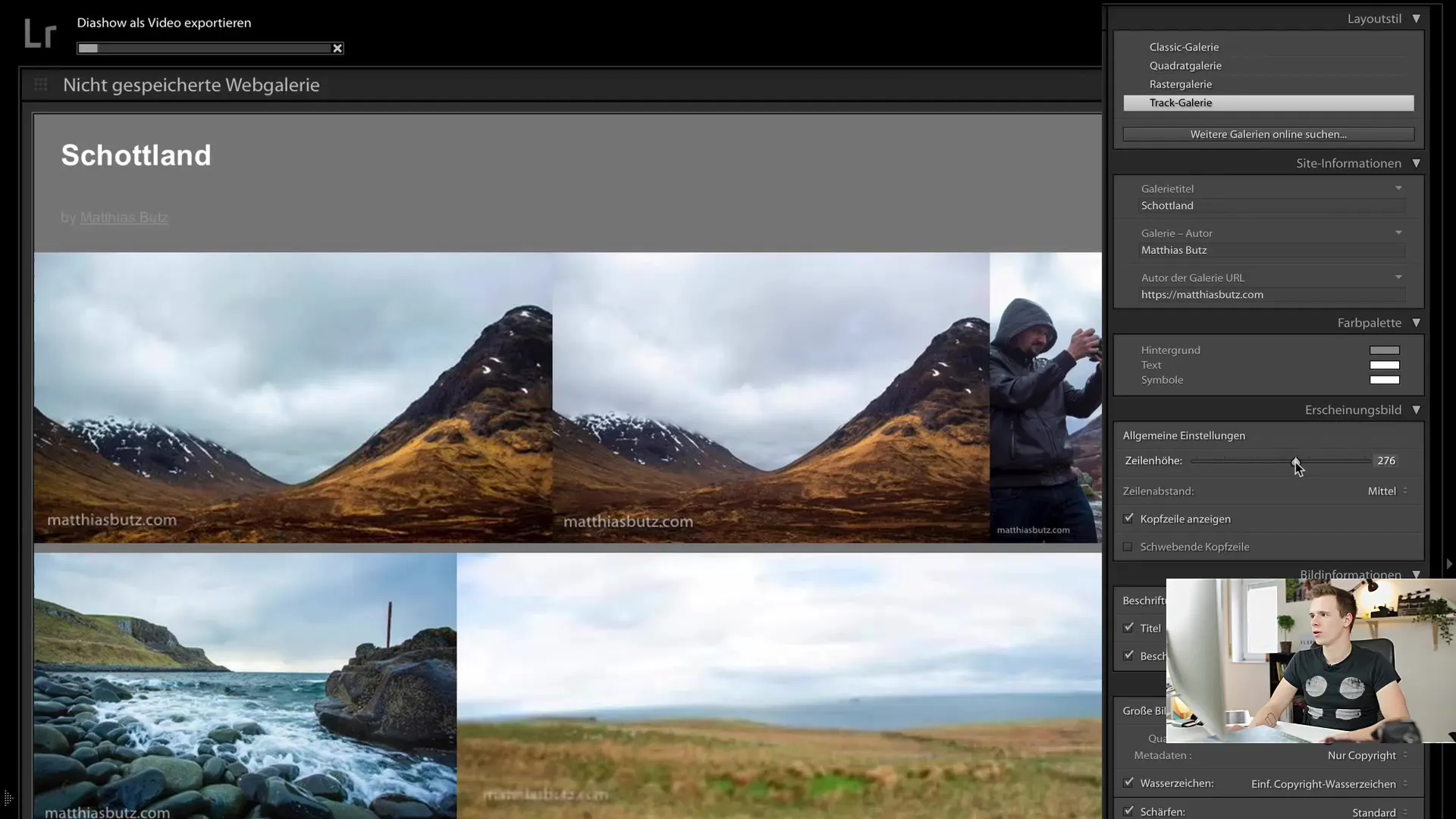 Como criar facilmente uma galeria online com o Lightroom Classic CC