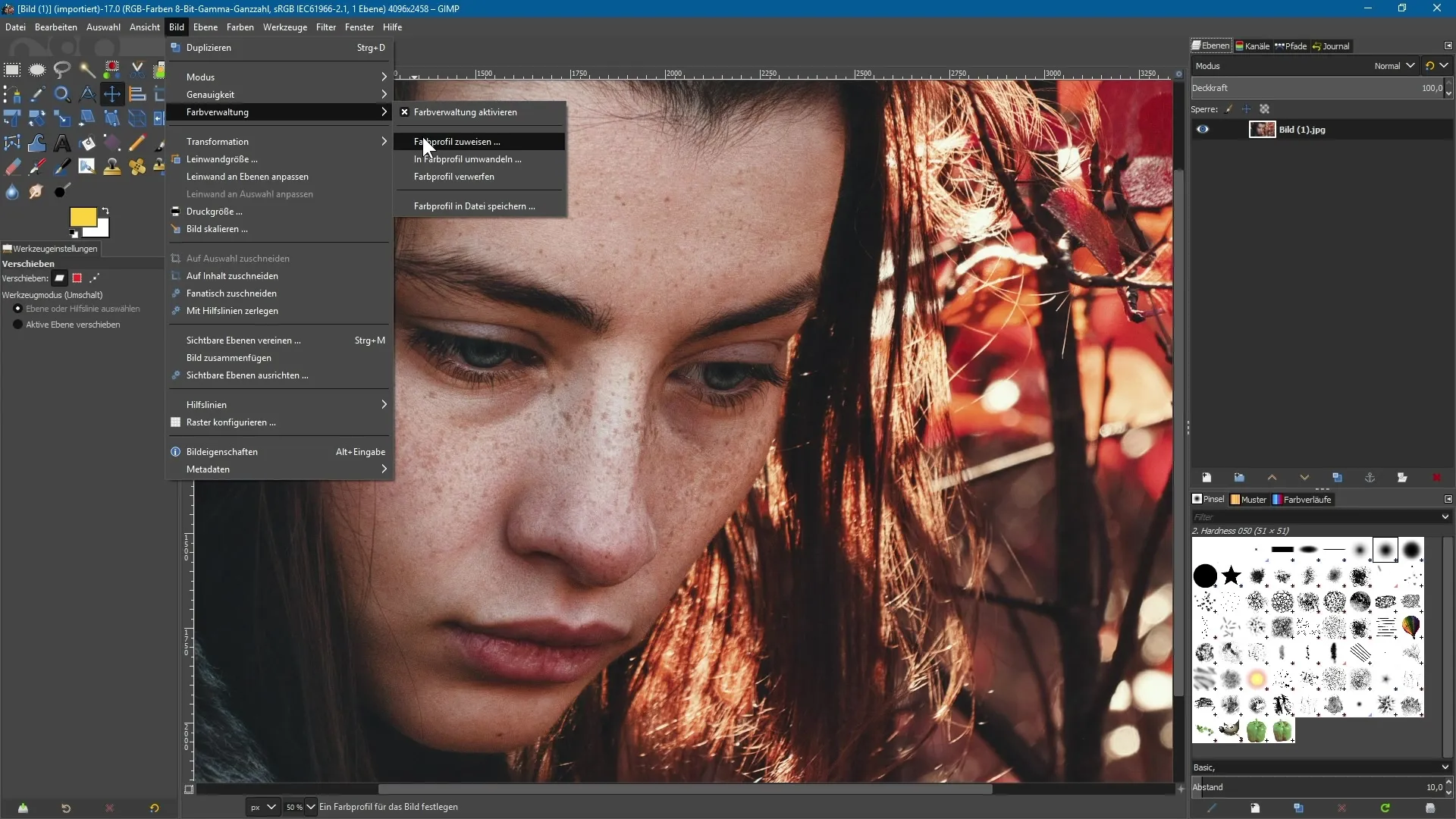 GIMP 2.10 gestión del color: funciones en detalle GIMP 2.10 Gestión del Color: Funciones en Detalle