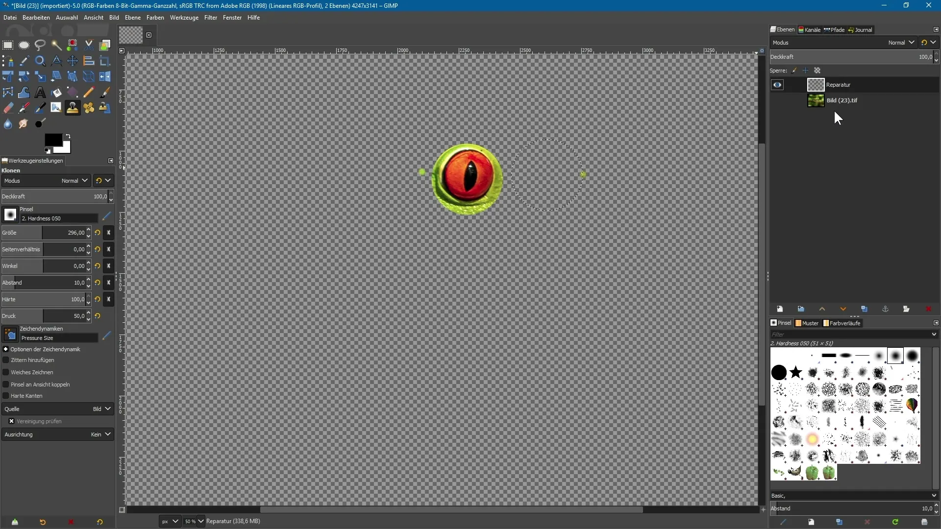 Utilizar eficazmente las herramientas de reparación en GIMP 2.10 Utilizar eficazmente las herramientas de reparación en GIMP 2.10