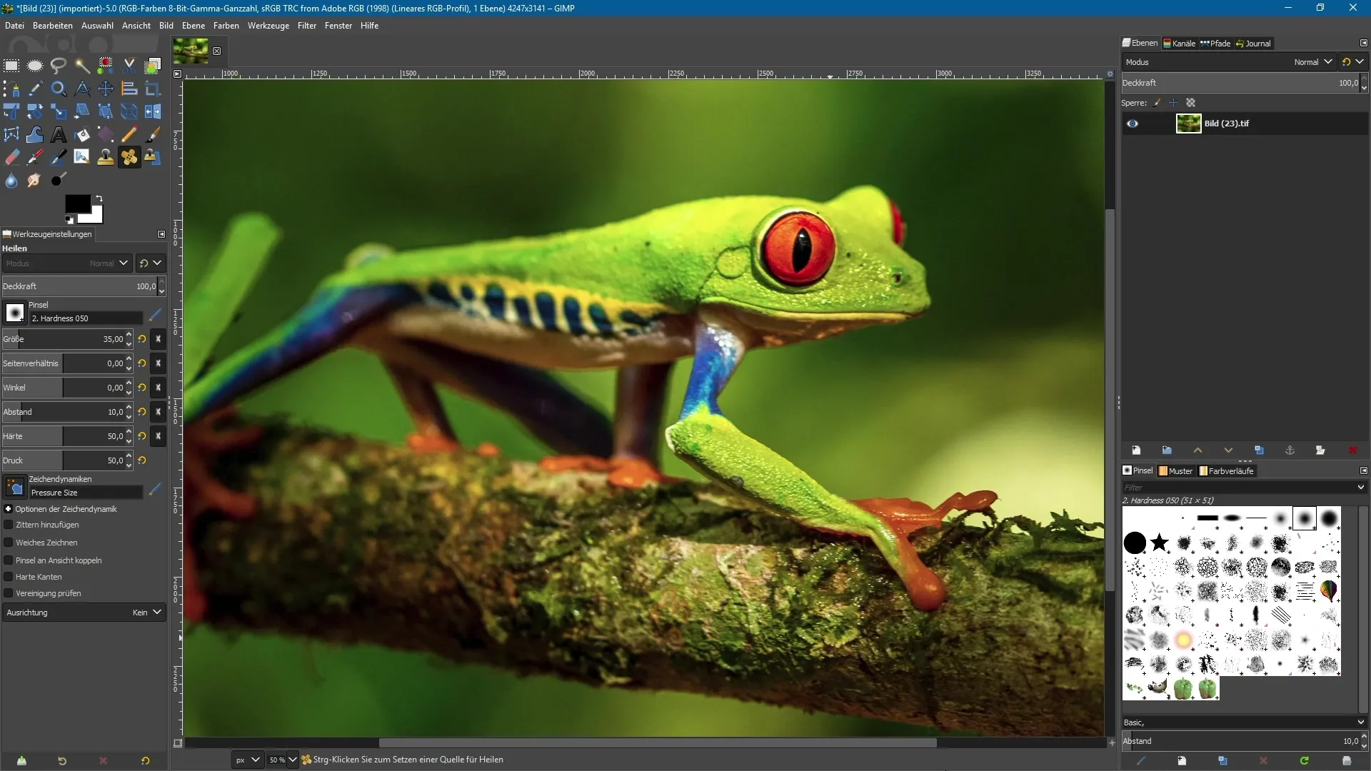 Utilizar eficazmente las herramientas de reparación en GIMP 2.10 Utilizar eficazmente las herramientas de reparación en GIMP 2.10