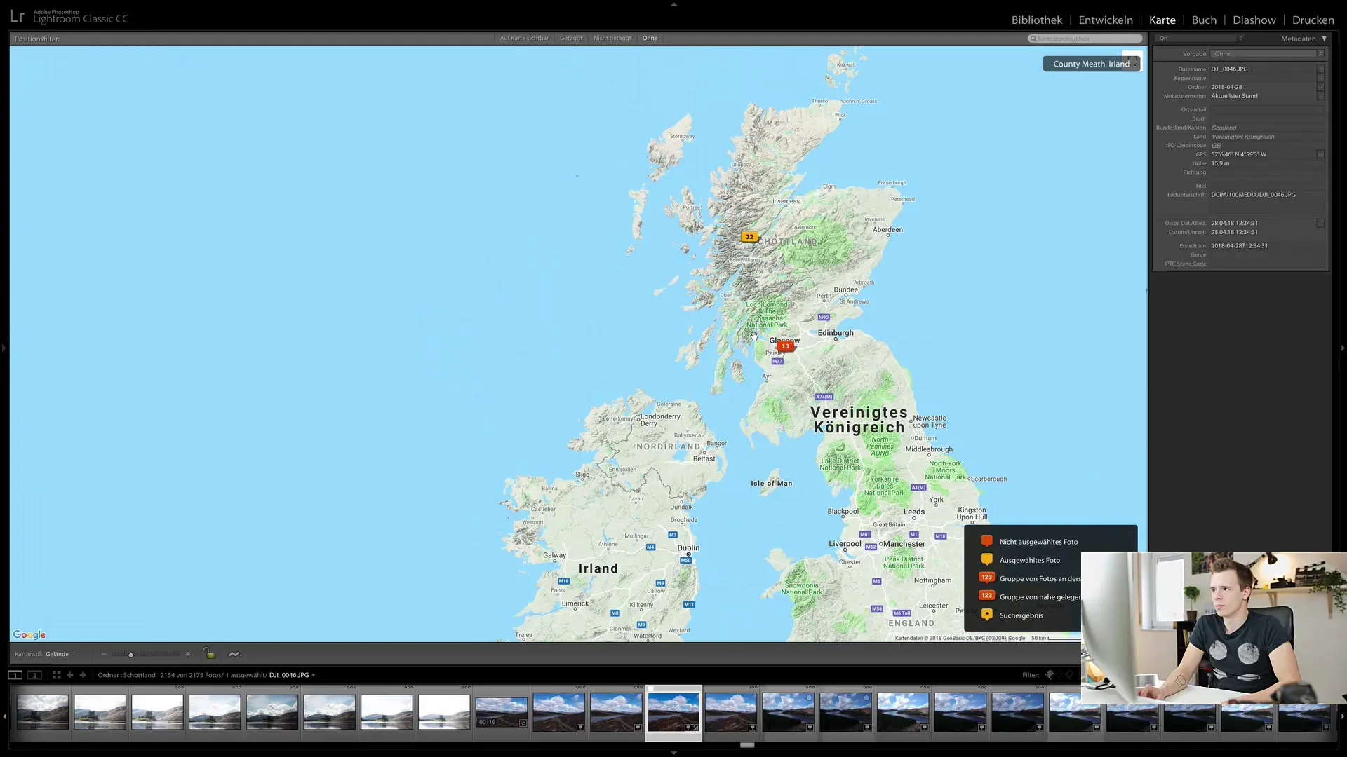 Uso del módulo de mapas en Lightroom Classic CC