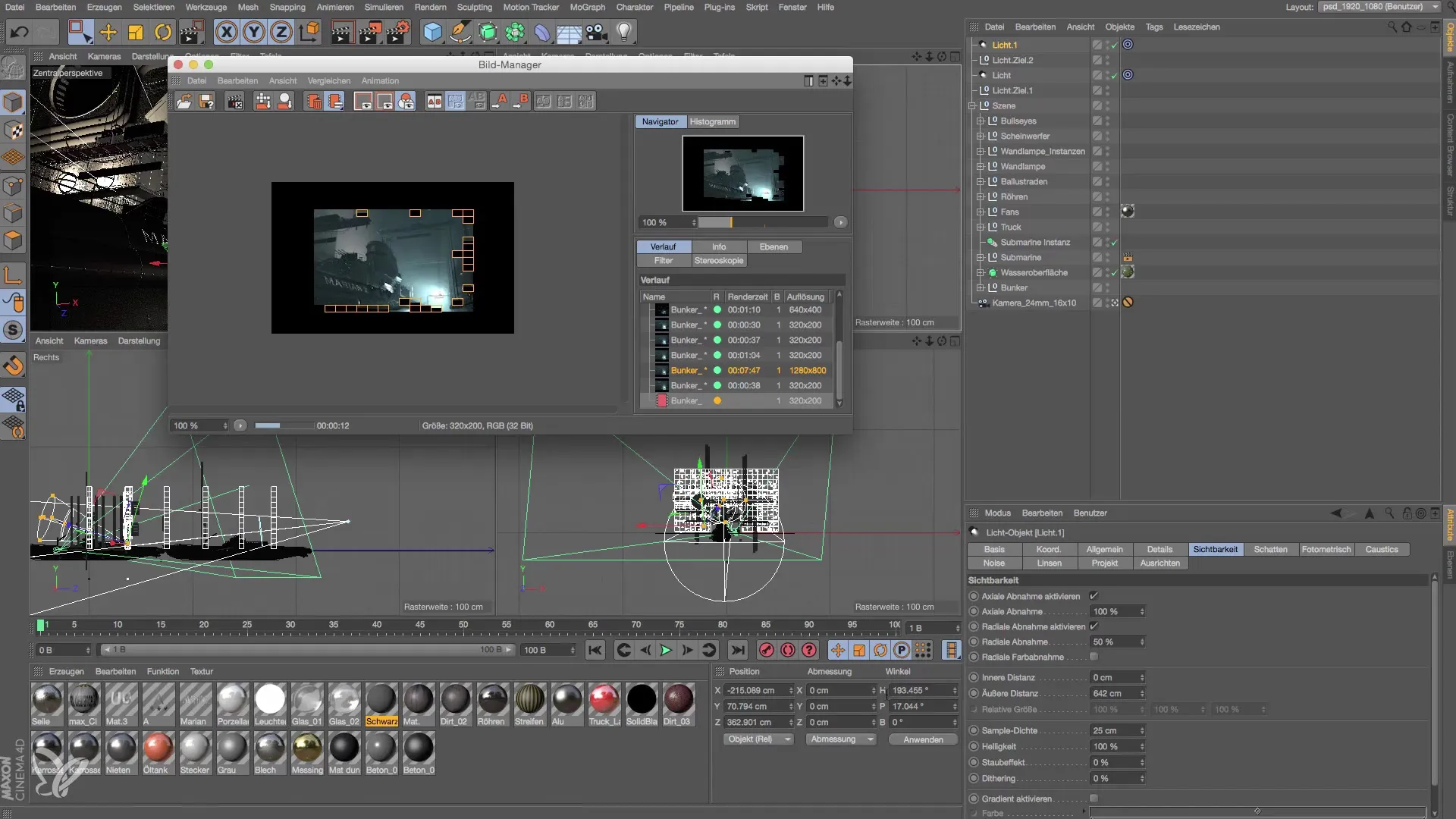 Streiflicht in Cinema 4D anlegen Streiflicht in Cinema 4D anlegen