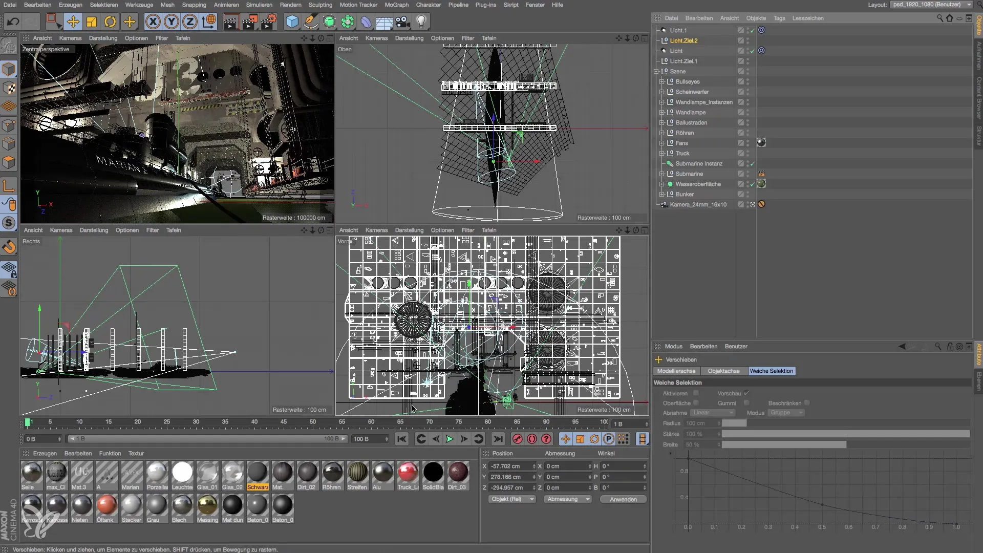 Ajustar la luz rasante de manera efectiva en Cinema 4D Ajustar eficazmente la luz de corte en Cinema 4D