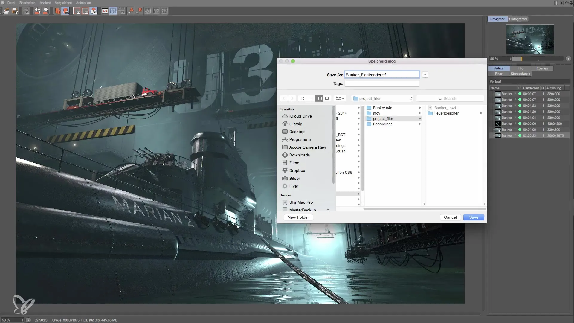 Effektives Speichern von Render-Ergebnissen in Cinema 4D Effektives Speichern von Render-Ergebnissen in Cinema 4D