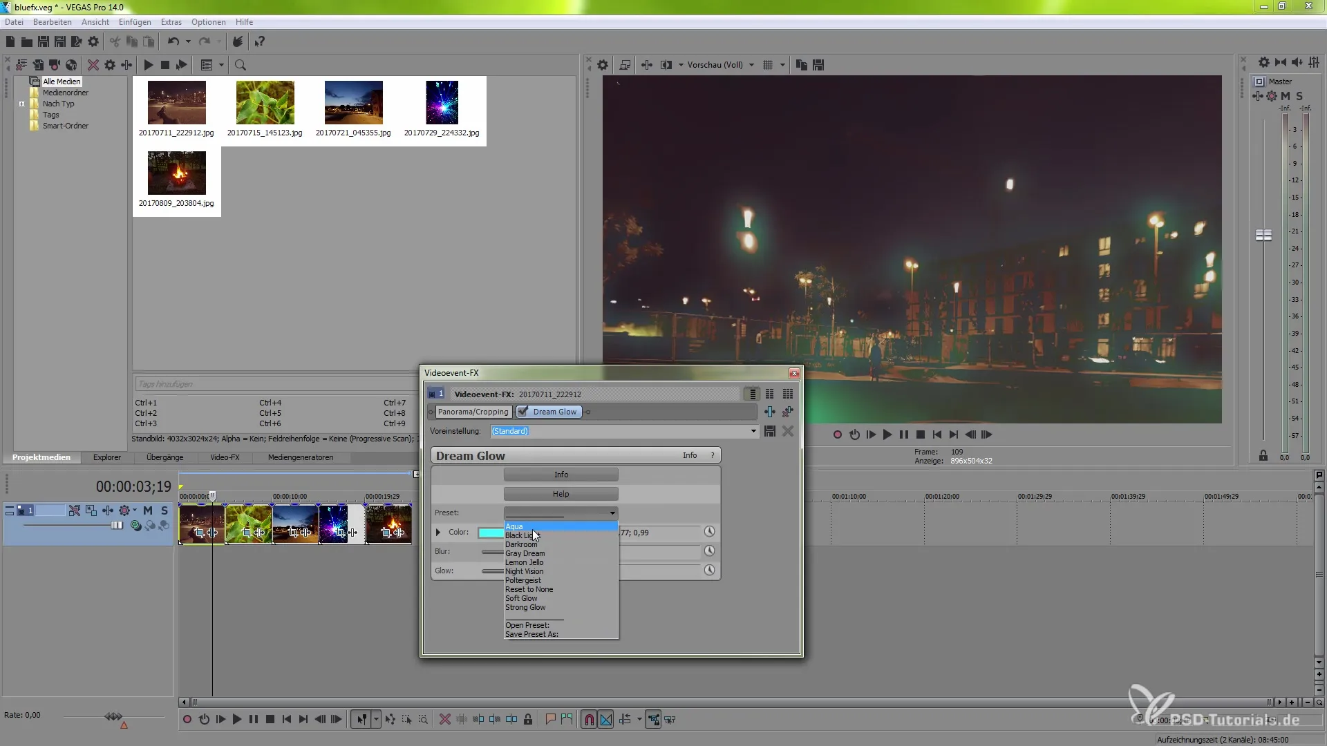 Utilizar eficazmente los efectos de NewBlueFX para VEGAS Pro 14 Aprovechar eficazmente los efectos de NewBlueFX para VEGAS Pro 14