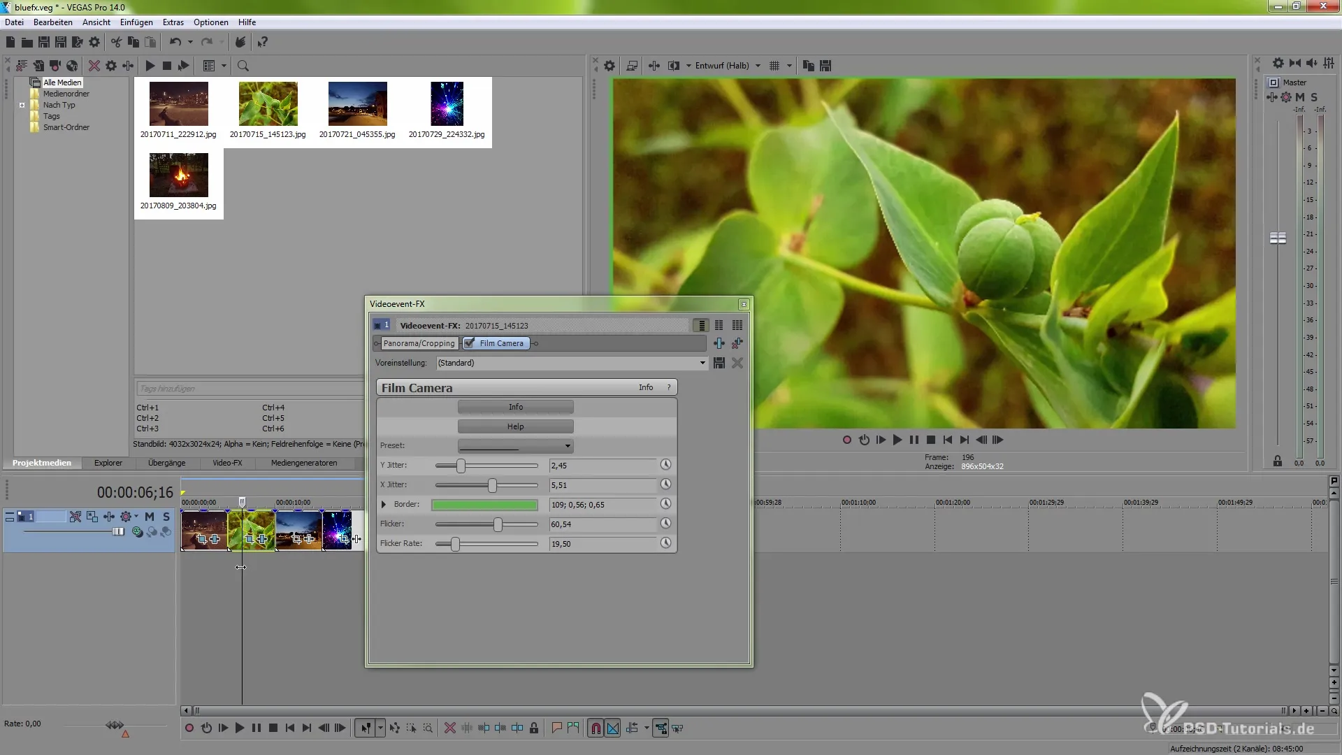 Aprovechar eficazmente los efectos NewBlueFX para VEGAS Pro 14 Utilizar los efectos NewBlueFX de manera efectiva en VEGAS Pro 14