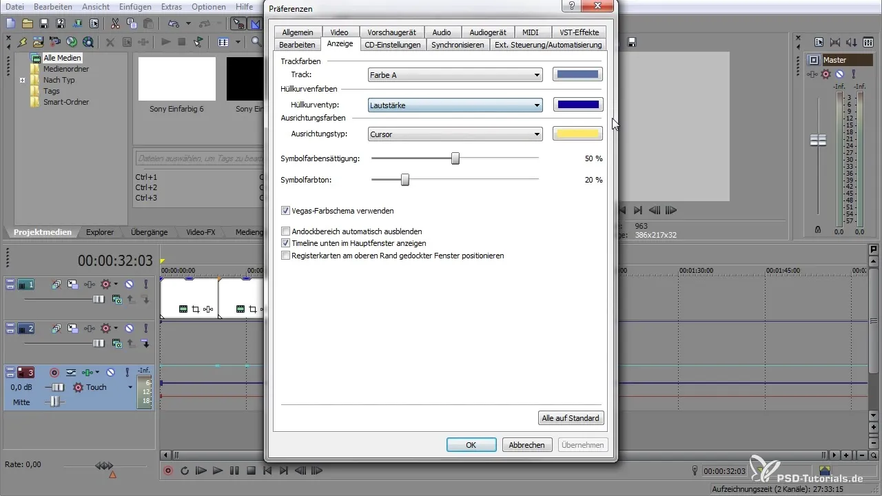 Ajustar el diseño de VEGAS Pro – Personalizar la interfaz de usuario Ajustar el diseño de VEGAS Pro – Personalizar la interfaz de usuario