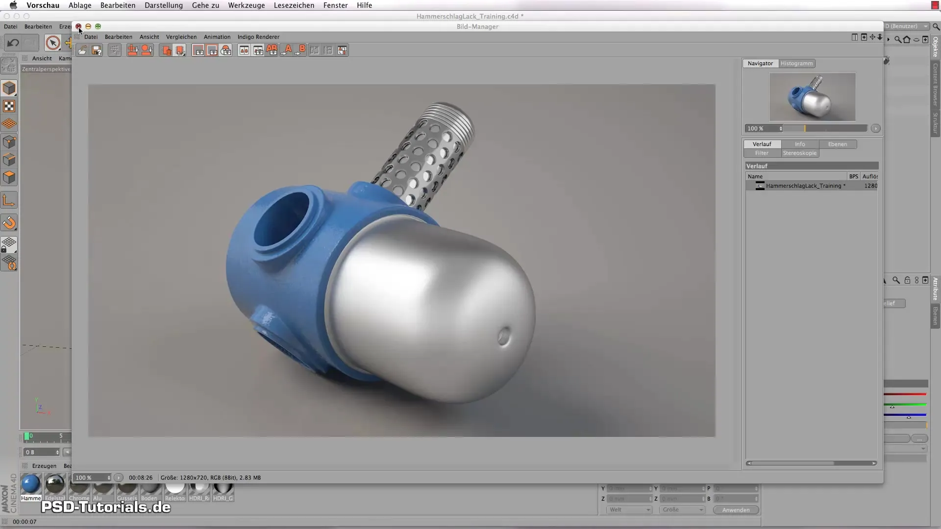Crea pintura texturizada en CINEMA 4D - Paso a paso Crea un acabado martillado en CINEMA 4D – Paso a paso