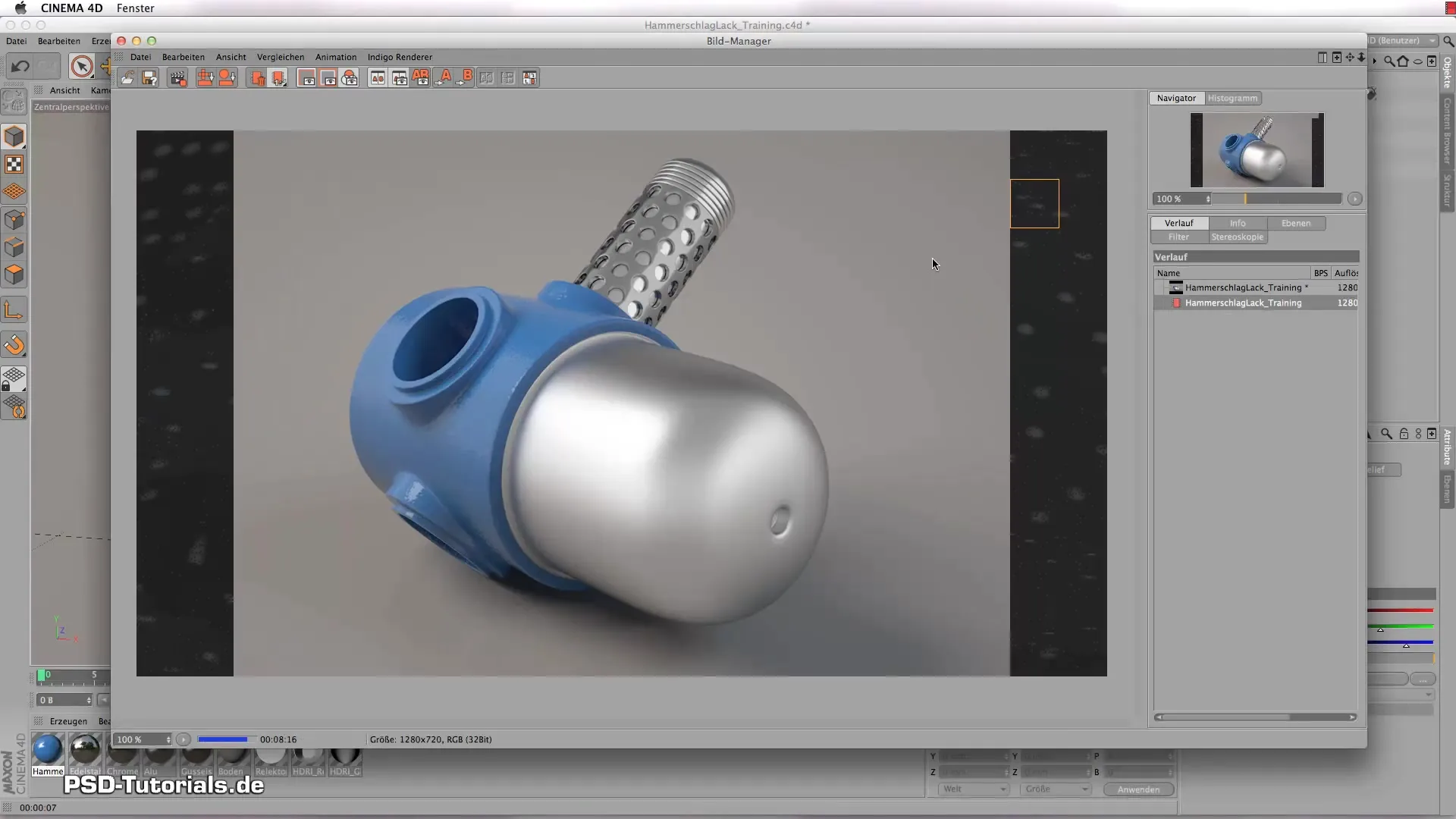 Crear pintura efecto martillado en CINEMA 4D – Paso a paso Crea pintura texturizada con martillo en CINEMA 4D - Paso a paso