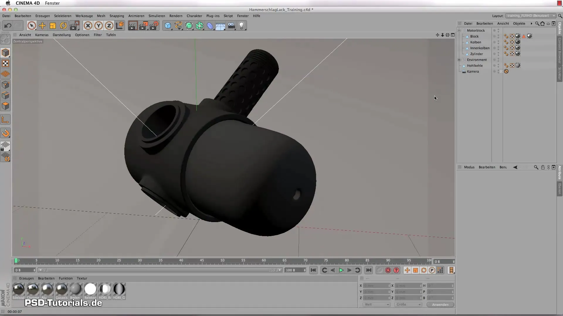 Crea pintura hammer en CINEMA 4D – Paso a paso Crea pintura texturizada en CINEMA 4D - Paso a paso