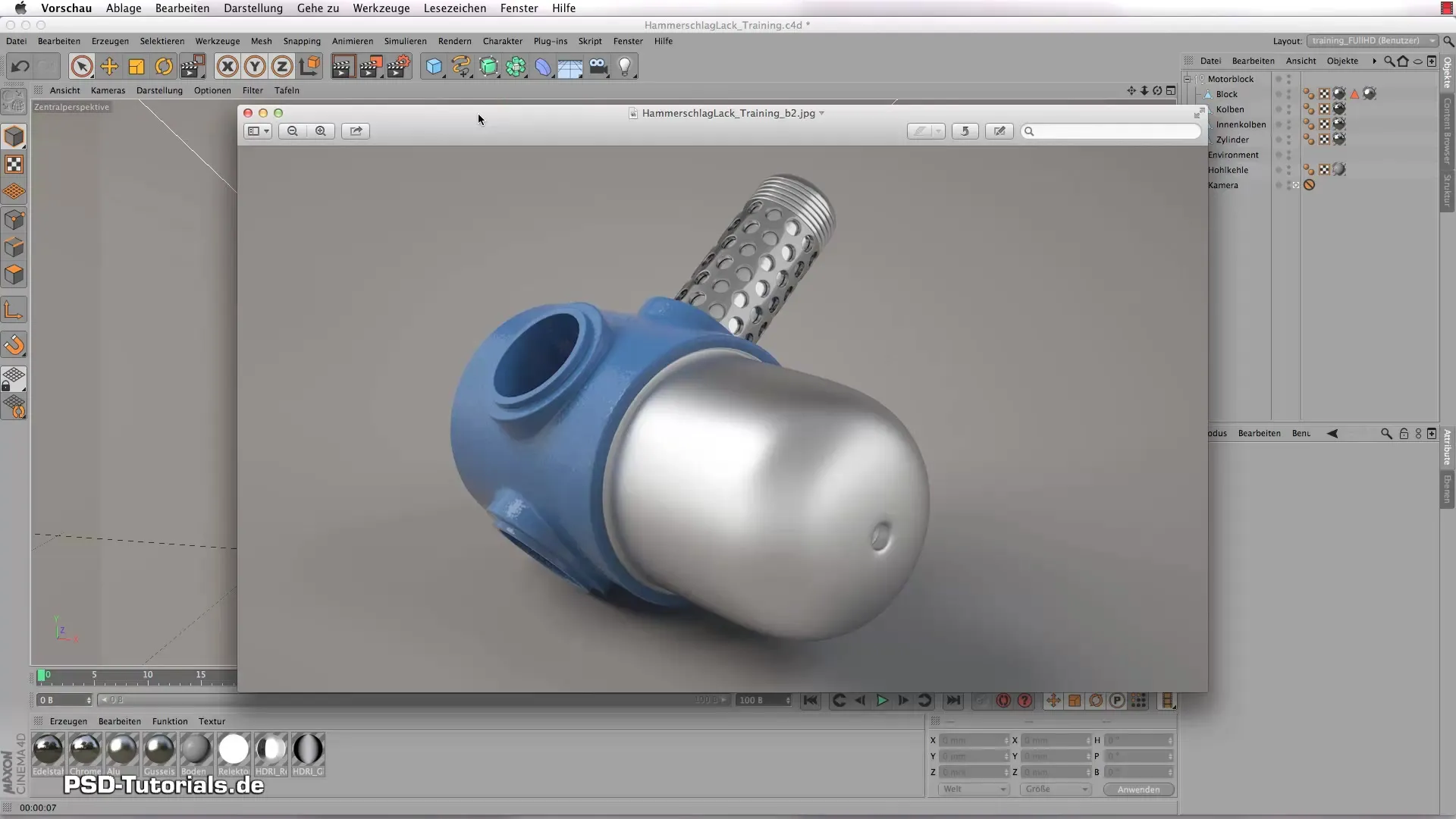 Crea pintura texturizada en CINEMA 4D - Paso a paso Crea pintura con efecto martillado en CINEMA 4D – Paso a paso