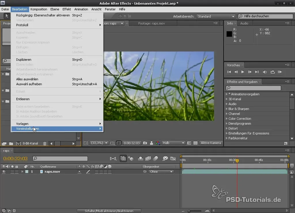 Оптимальное использование настроек и рабочих пространств After Effects Оптимальное использование предустановок и рабочих пространств в After Effects