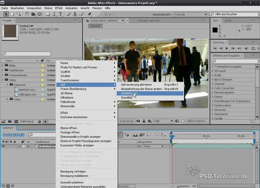 Искажение времени в After Effects для динамических эффектов Искажение времени в After Effects для динамических эффектов