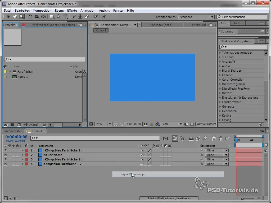 Переименование слоев в After Effects – эффективно переименовывать Переименовщик слоев в After Effects – Эффективное переименование