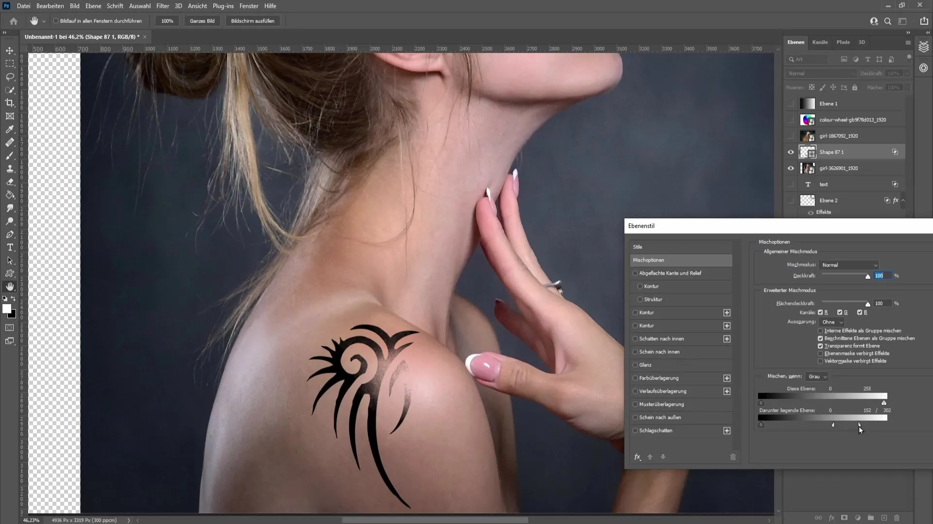 Formas creativas de utilizar la función de Fusión si en Photoshop