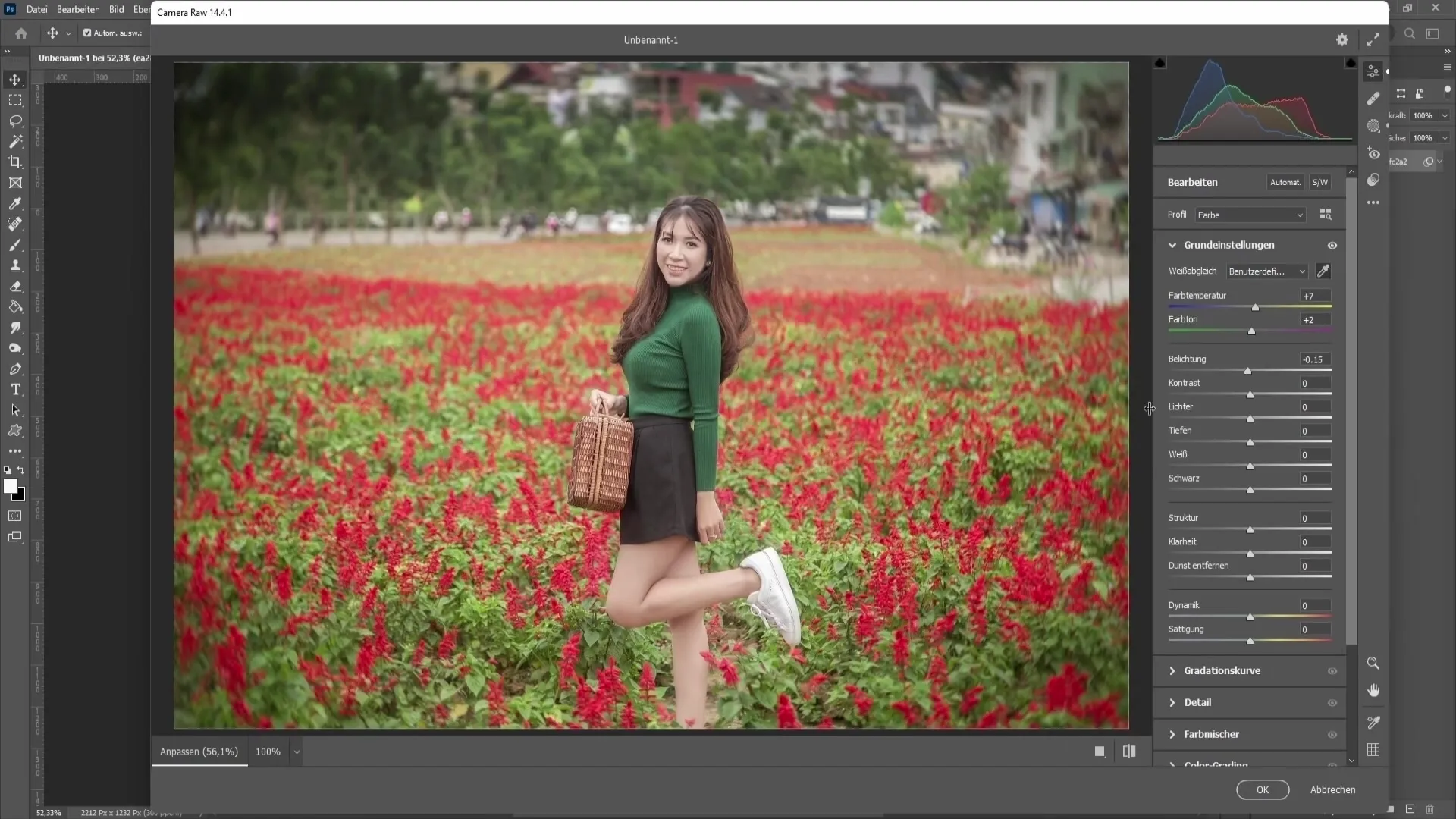 A Camera Raw szűrő hatékony használata Photoshopban