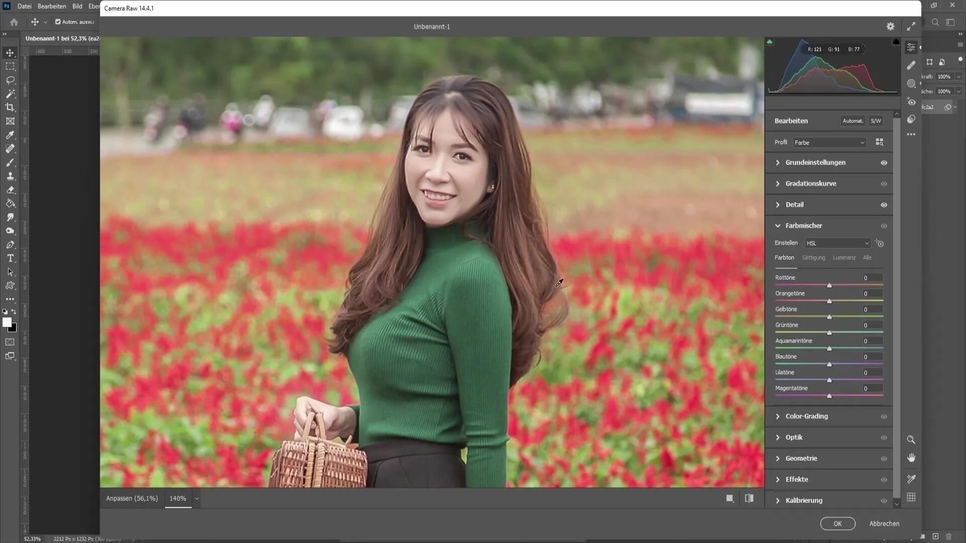 Photoshop 기술 : Camera Raw 필터 기능 2 부 - 헤이즈, 색상 등