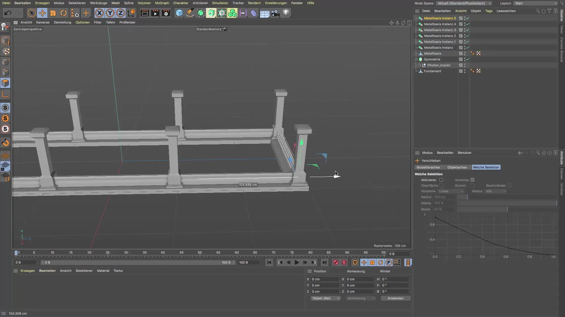 Crea una base de metal con instancias de renderizado en Cinema 4D Crea una base de metal con instancias de renderizado en Cinema 4D