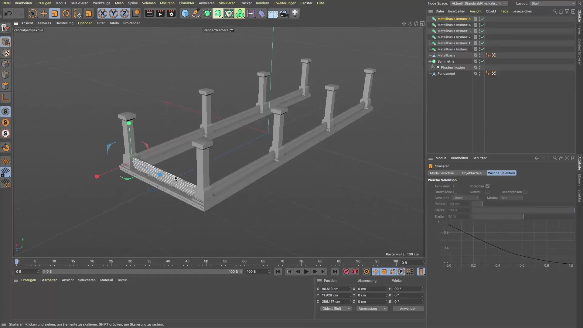 Crea una base de metal con instancias de renderizado en Cinema 4D Crea una base de metal con instancias de renderizado en Cinema 4D