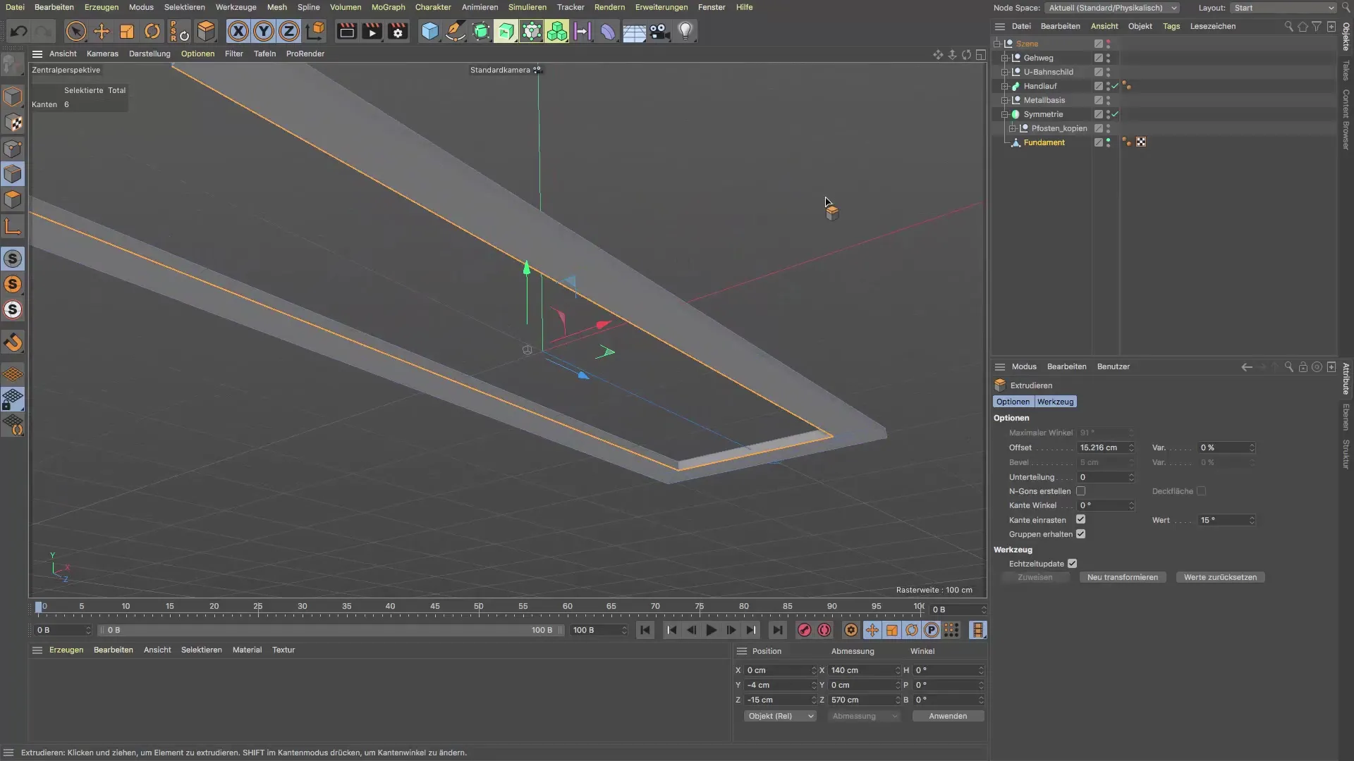 Diseñar paredes en Cinema 4D para escaleras Diseñar paredes en Cinema 4D para escaleras