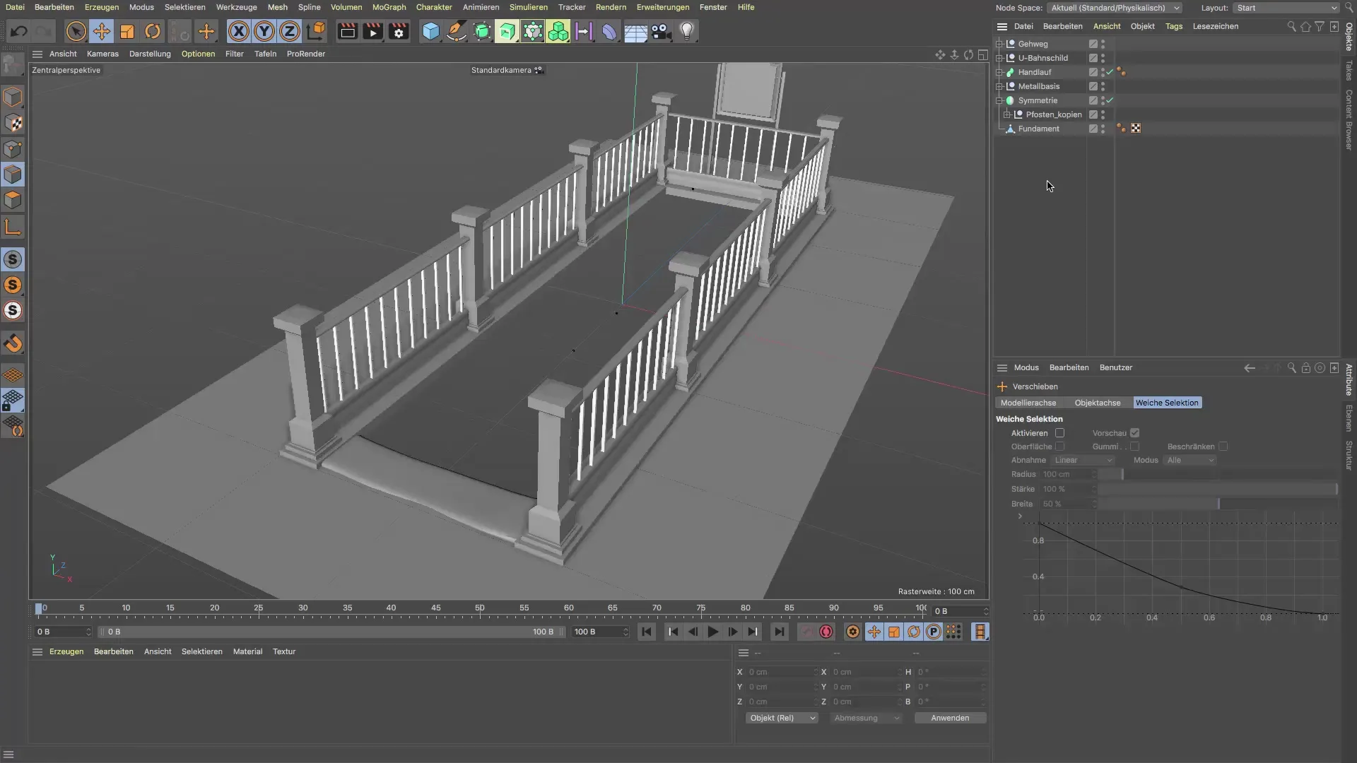 Diseñar paredes en Cinema 4D para escaleras Diseñar paredes en Cinema 4D para escaleras