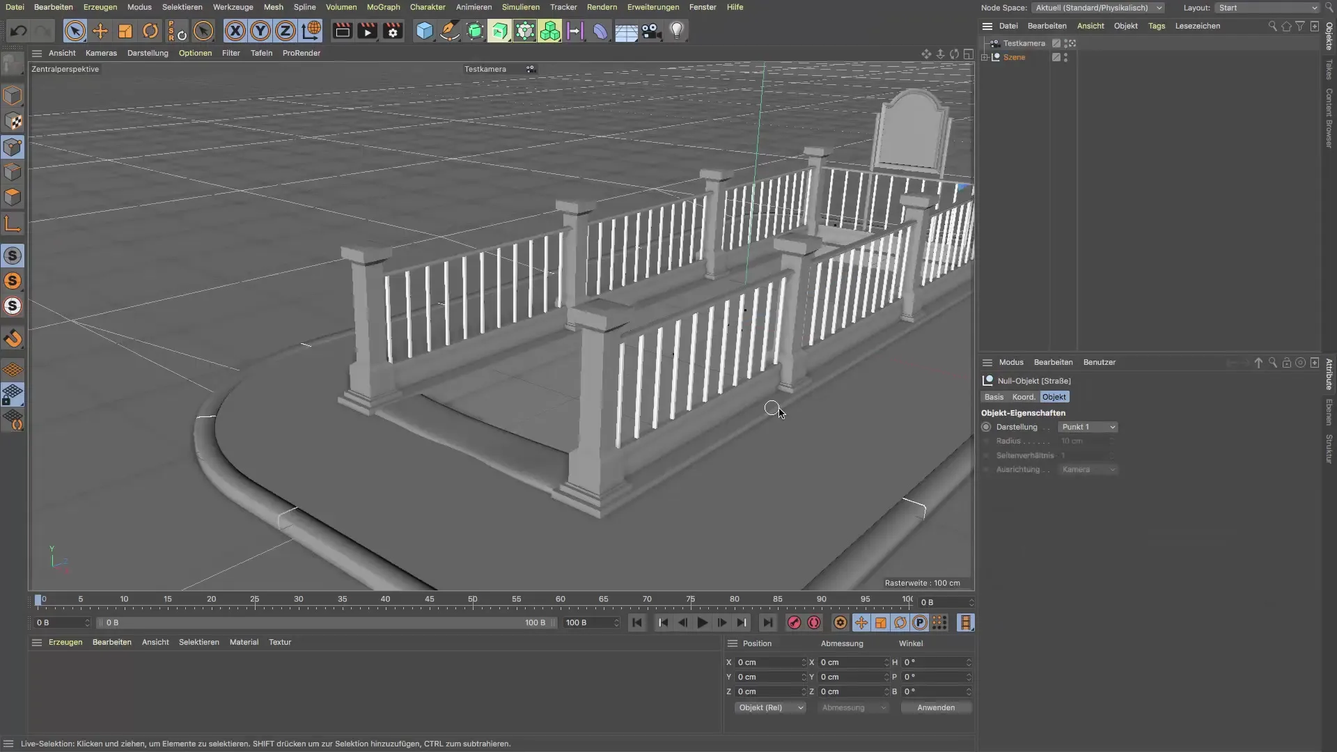 Создание крепления для перил в Cinema 4D Создание крепления для перила в Cinema 4D