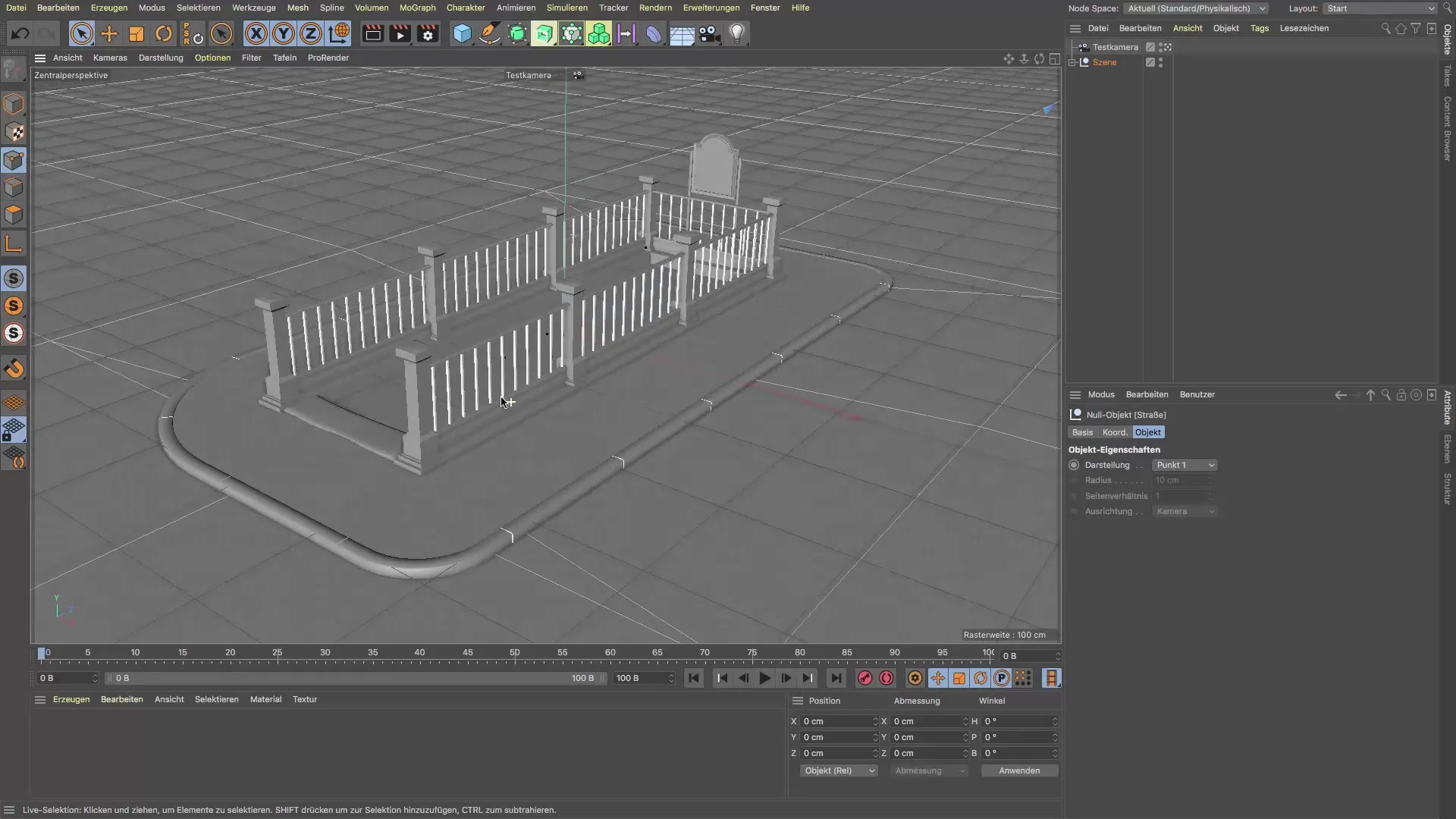 Создание крепления для перил в Cinema 4D Создание крепления для перил в Cinema 4D